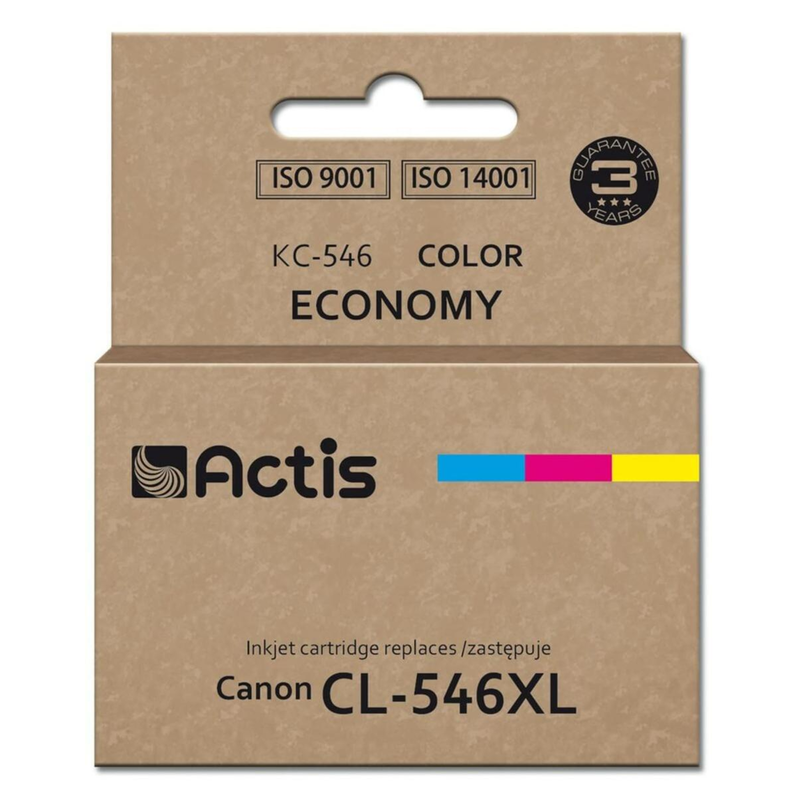 ACTIS KC-546 Ink Canon CL-546XL Replacement Supreme 15 Ml 180 Pages Purple Blue