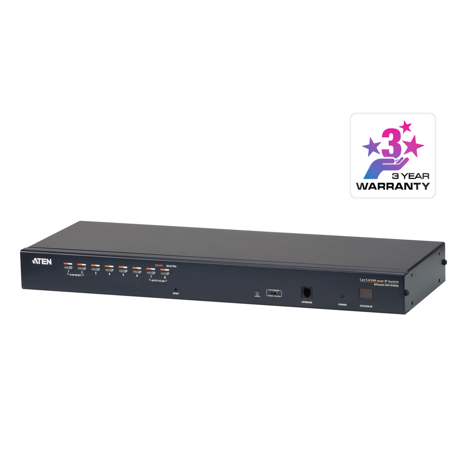 ATEN KH1508Ai KVM Over-IP Switch VGA PS/2-USB Via Cat 5 8 Port