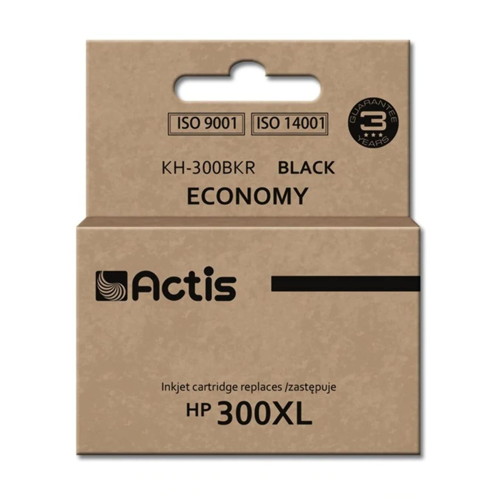 ACTIS KH-300BKR Ink Replacement HP 300XL CC641EE Standard 15 Ml Black