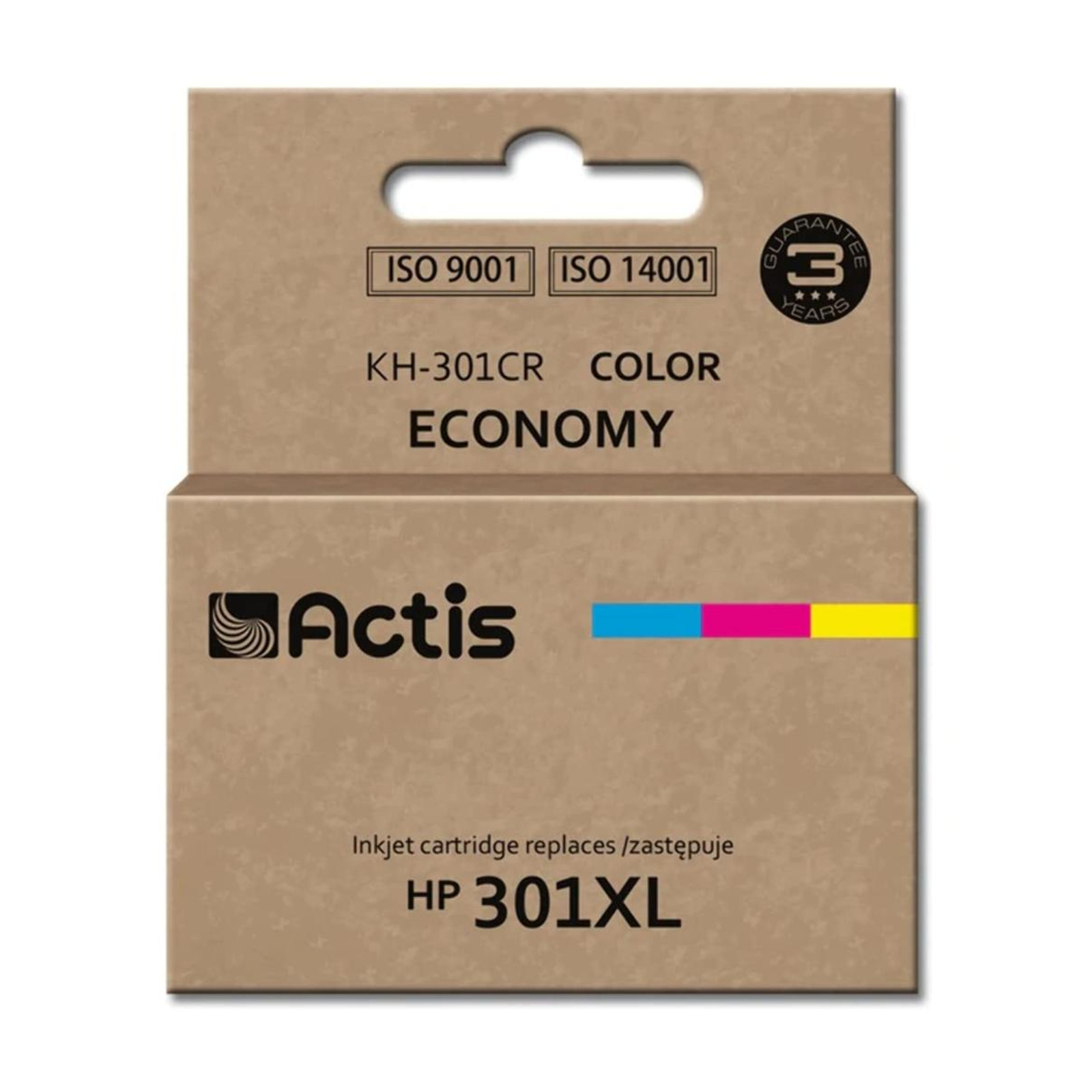 ACTIS KH-301CR Ink Replacement HP 301XL CH564EE Standard 21 Ml Colour