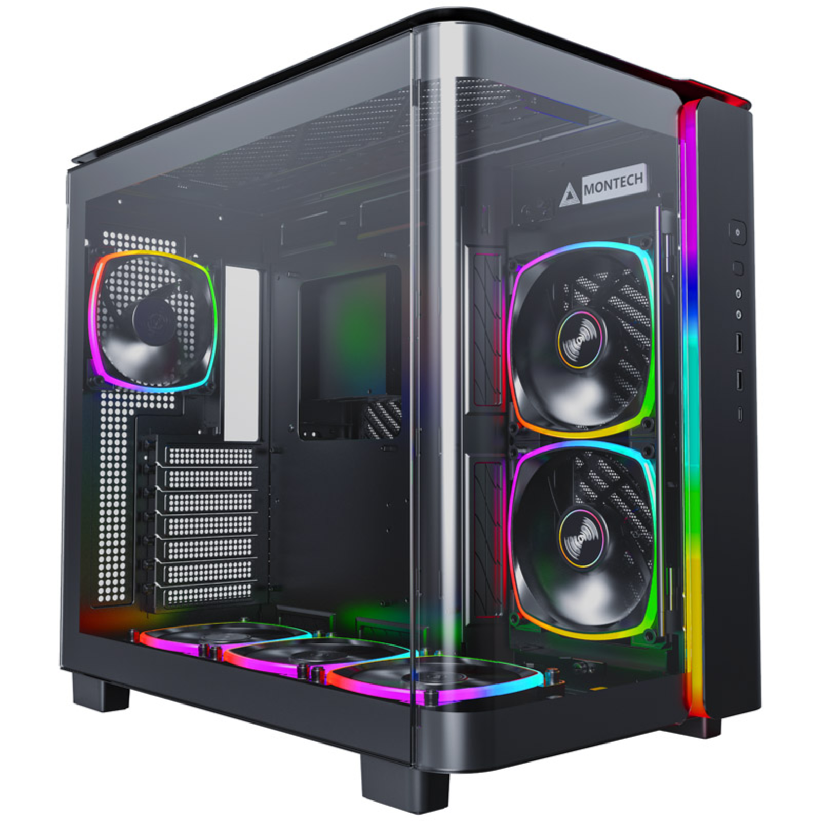 Montech KING 95 PRO Midi-Tower Tempered Glass ARGB Black