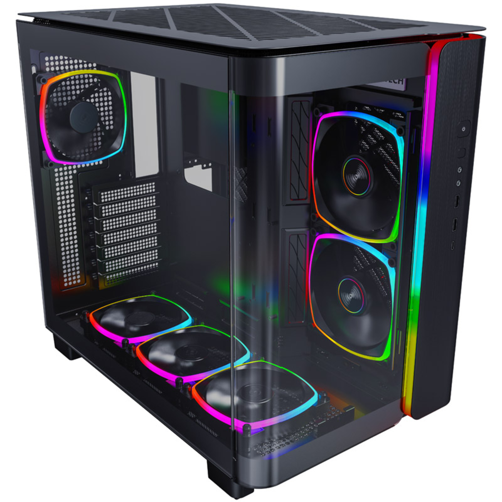 Montech KING 95 PRO Midi-Tower Tempered Glass ARGB Black