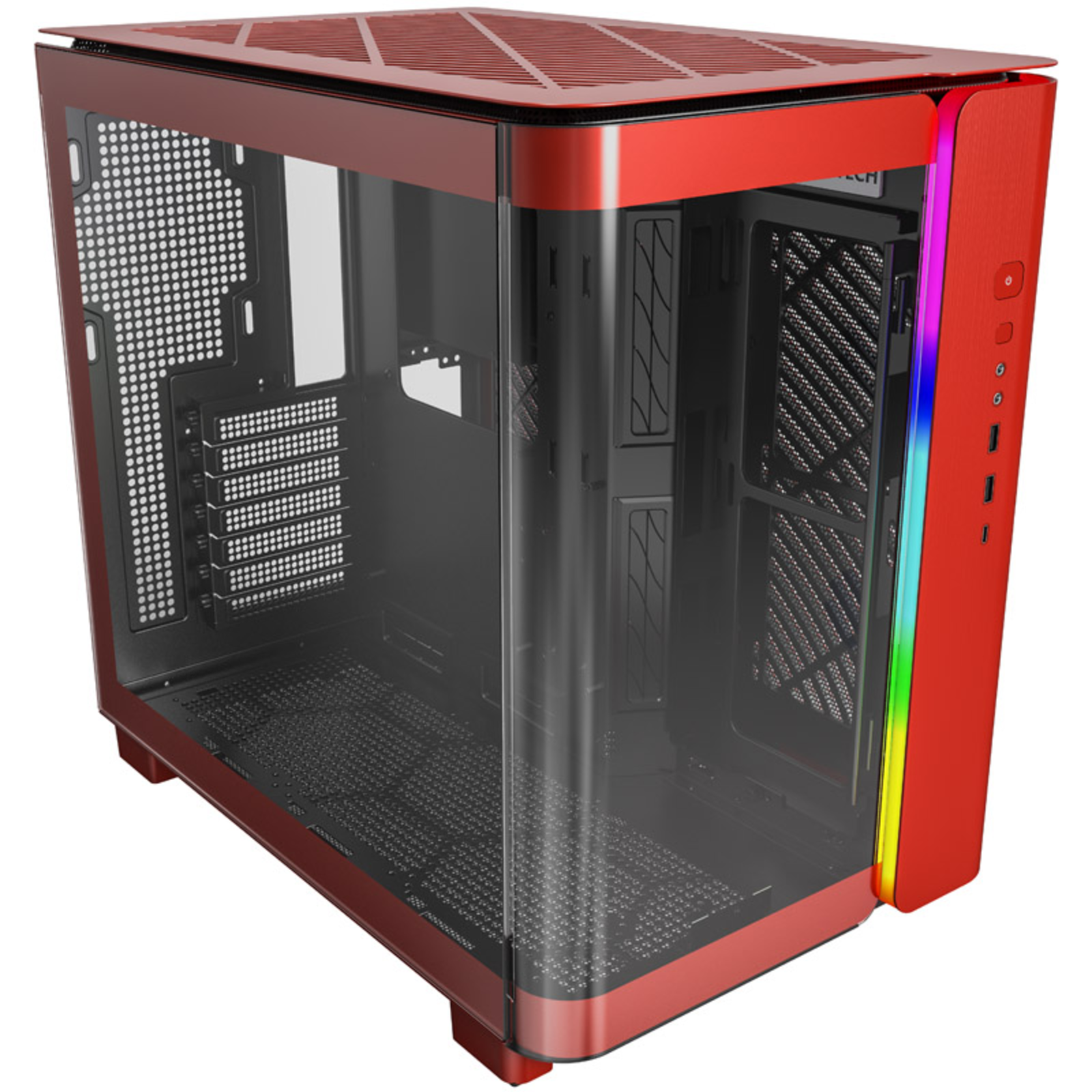 Montech KING 95 Midi-Tower Tempered Glass ARGB Red Midi-Minitower
