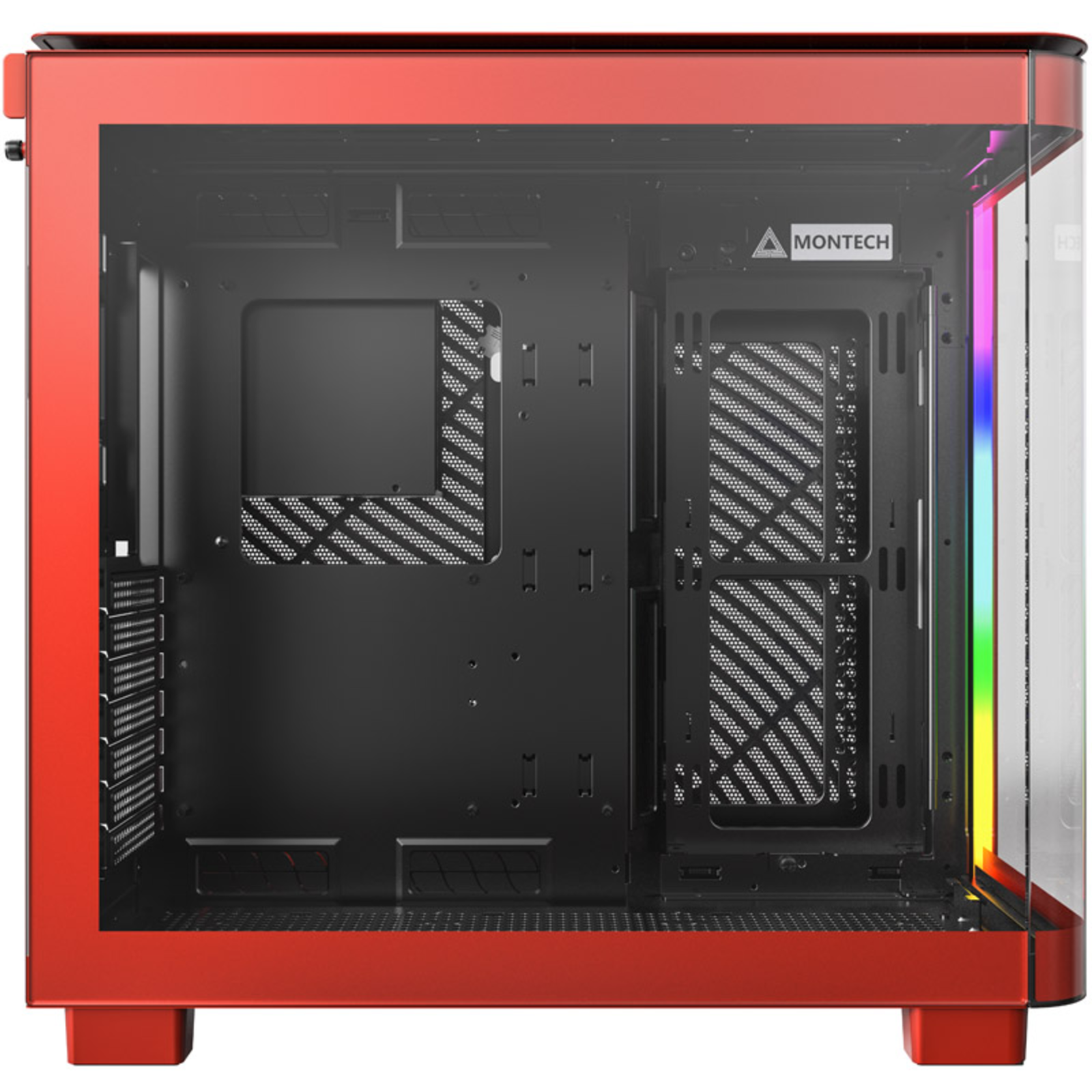 Montech KING 95 Midi-Tower Tempered Glass ARGB Red Midi-Minitower