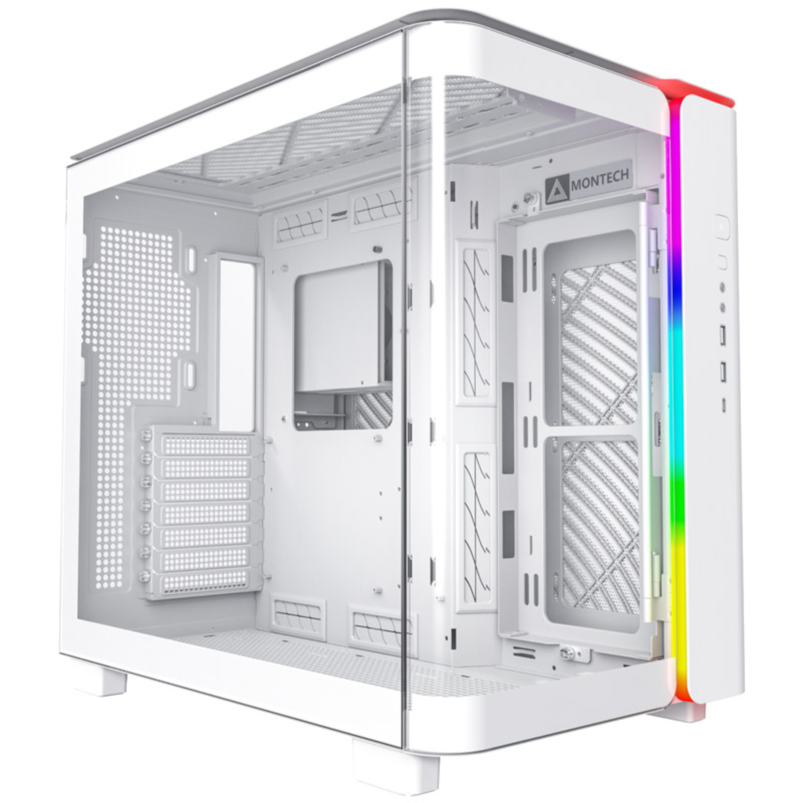 Montech KING 95 Midi-Tower Tempered Glass ARGB White Midi-Minitower