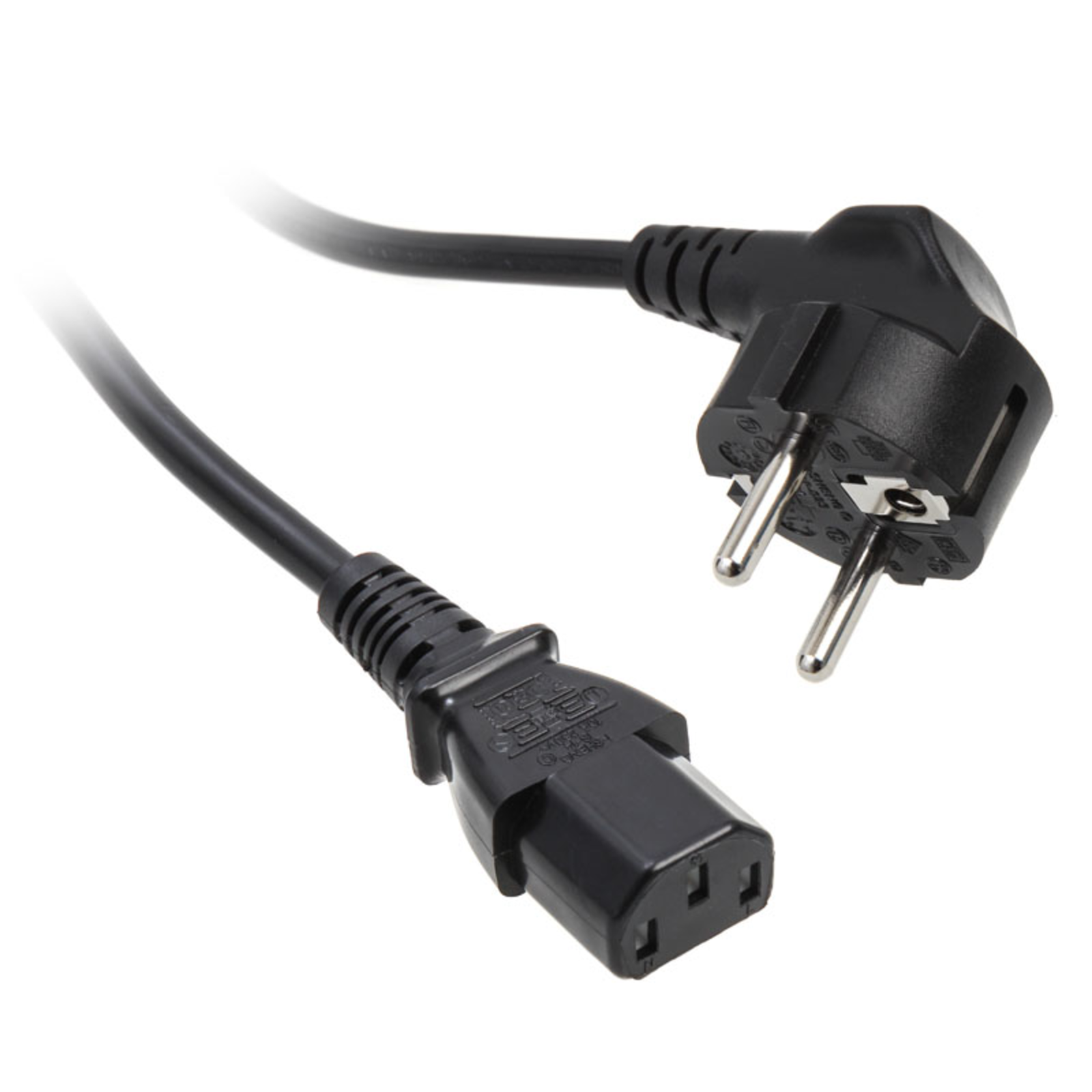 Kolink Premium Mains Cable Schuko to IEC Test Plug C13 1.8m