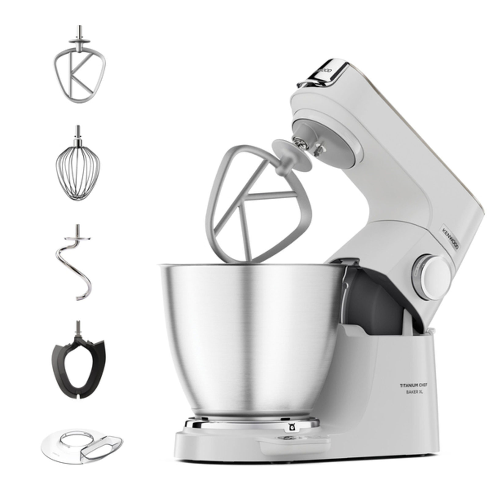 Kenwood Titanium Chef Baker XL Food Processor 7litre Whitechampagne