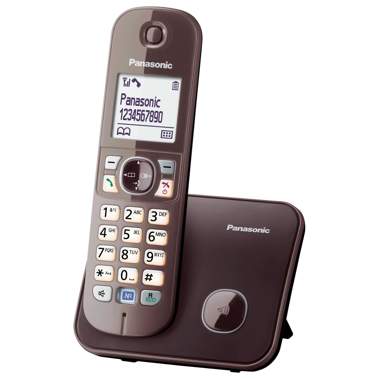 Panasonic KX-TG6811GA DECT Telephone 120 Entries Caller Identification Brown
