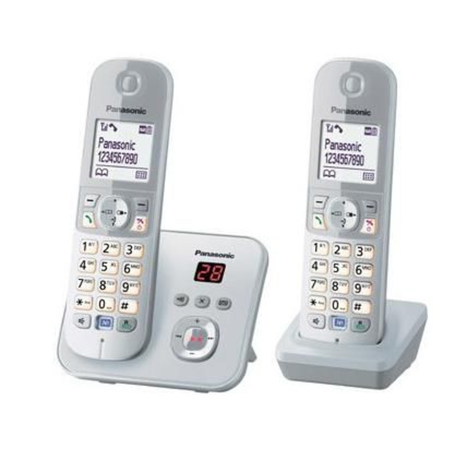 Panasonic KX-TG6822 DECT Telephone Speakerphone 120 Entries Caller Identification