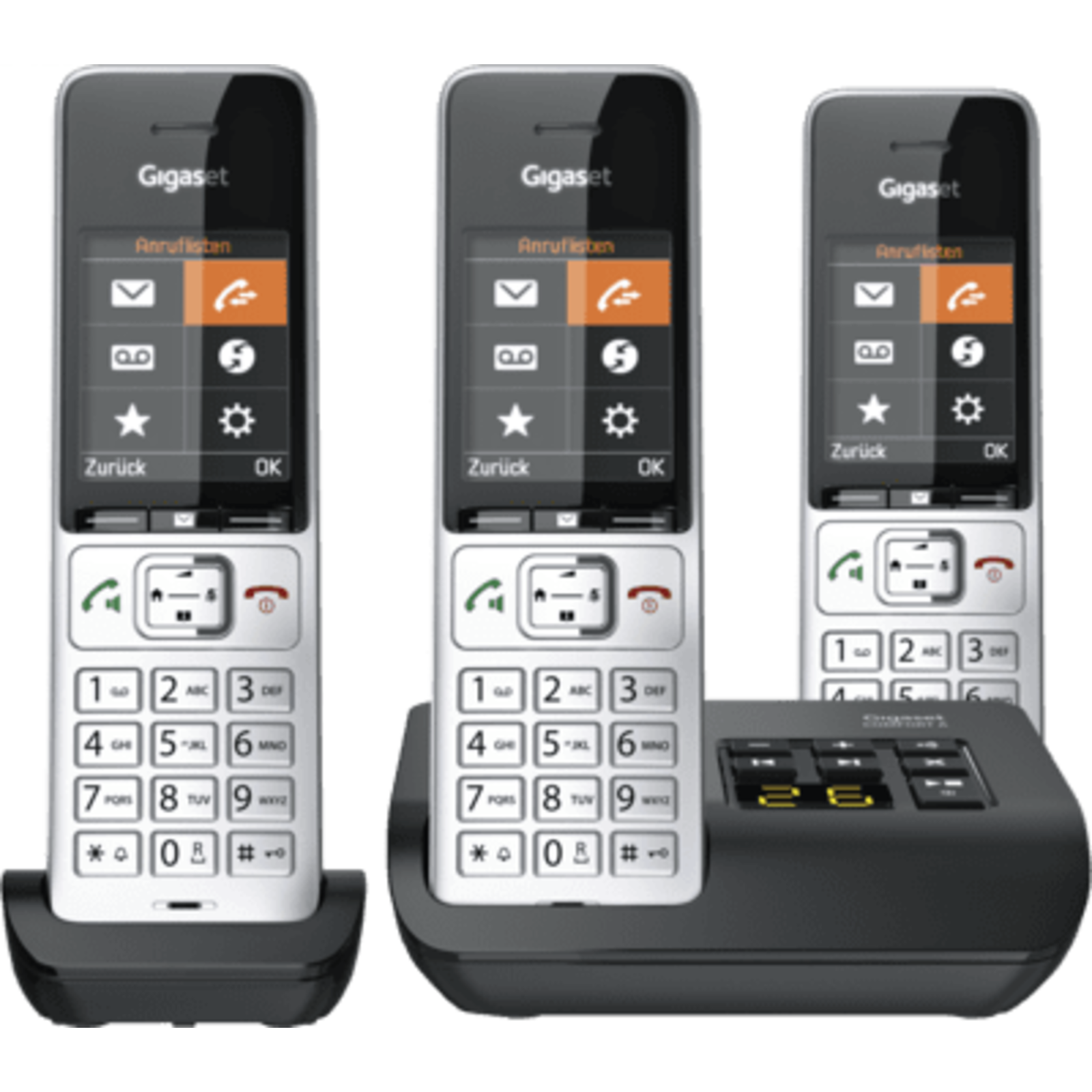 Gigaset COMFORT 500A Trio Silver/black