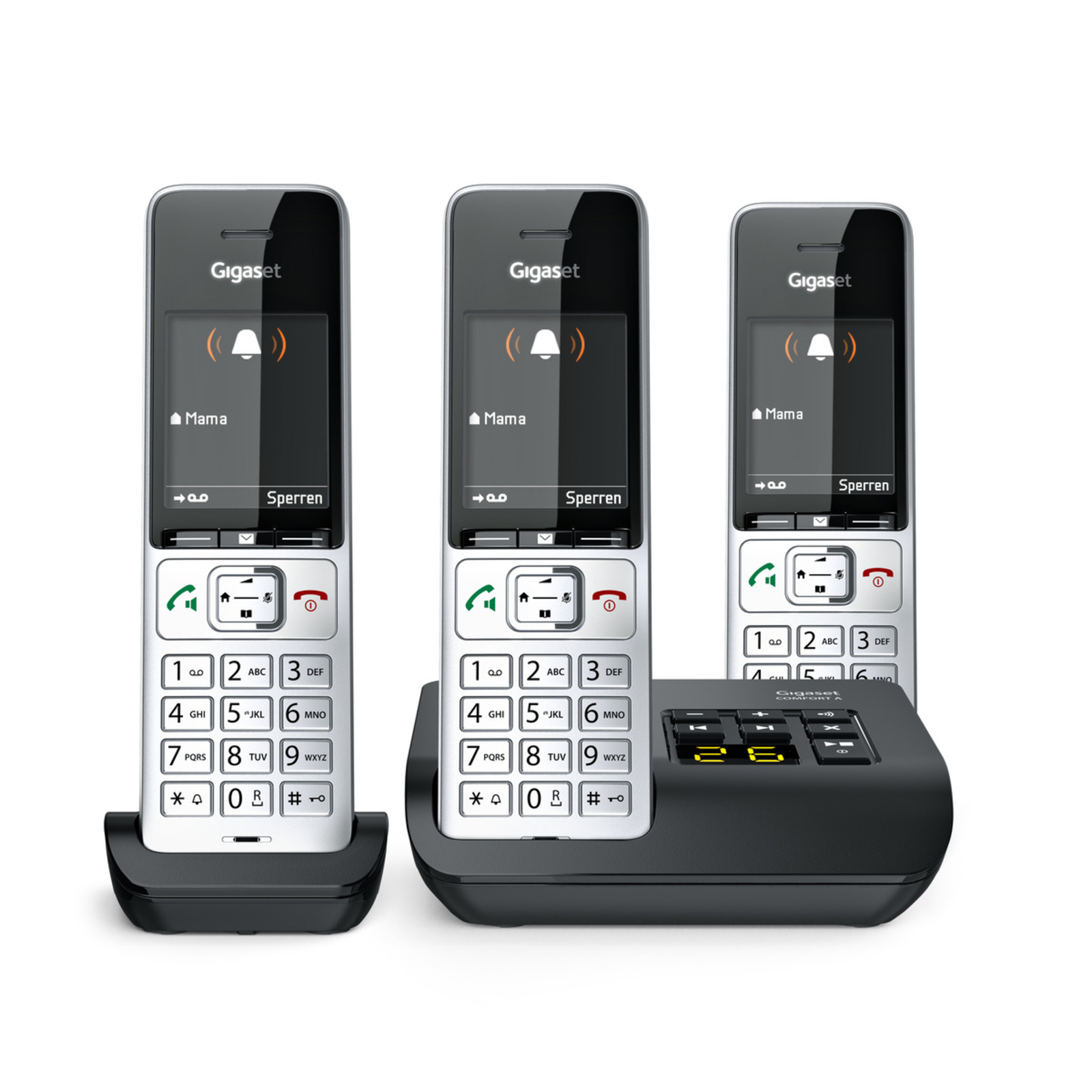 Gigaset COMFORT 500A Trio Silver/black