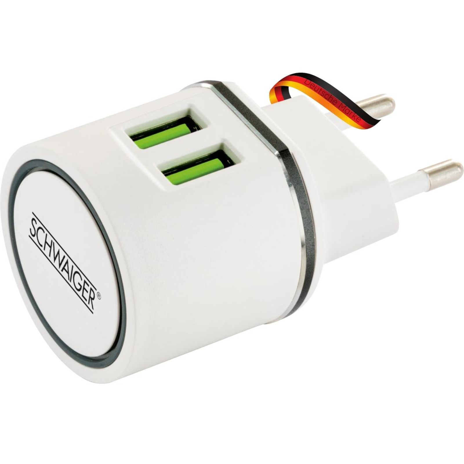 Schwaiger Power4You Standard Power Adapter 2.4 A 2 Output Ports (USB)