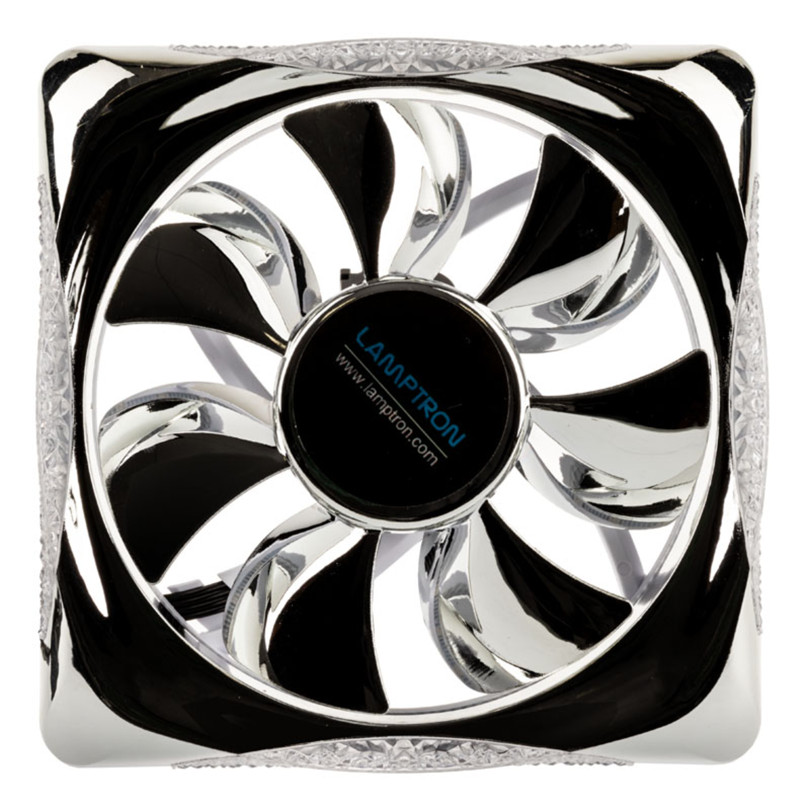 Lamptron PLUTO+ ARGB PWM Fan Bundle of 3 Black