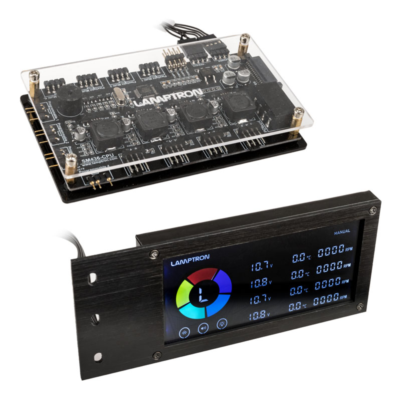 Lamptron SM436 PCI RGB Fan And LED Controller Black