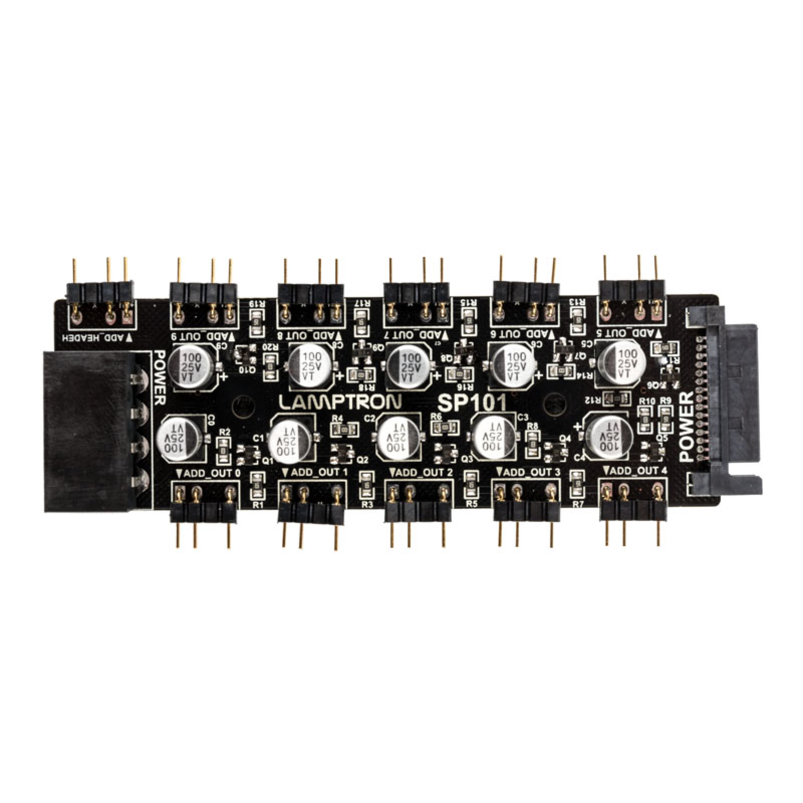 Lamptron SP101 10x Addressable RGB Hub for Aura Fusion And Mystic