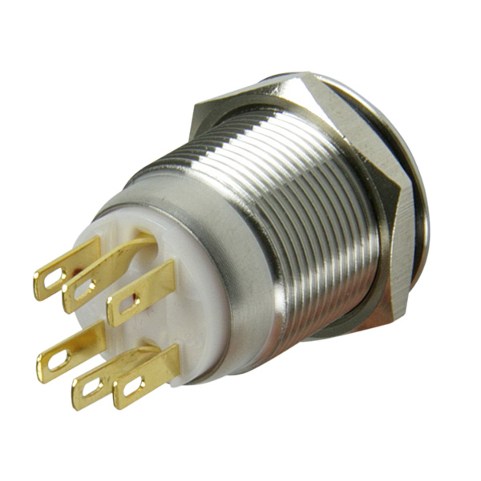 Lamptron Vandalism Switch 19mm Silverline Red