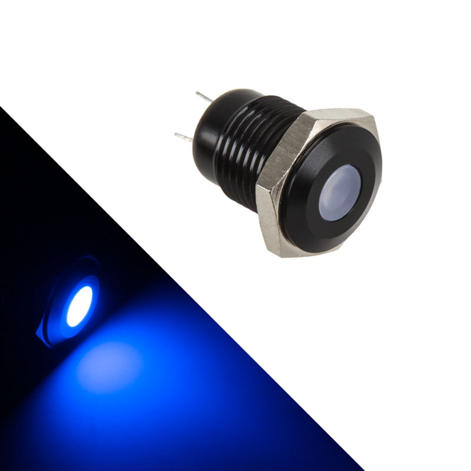 Lamptron Vandal-proof LED Blue Black Socket