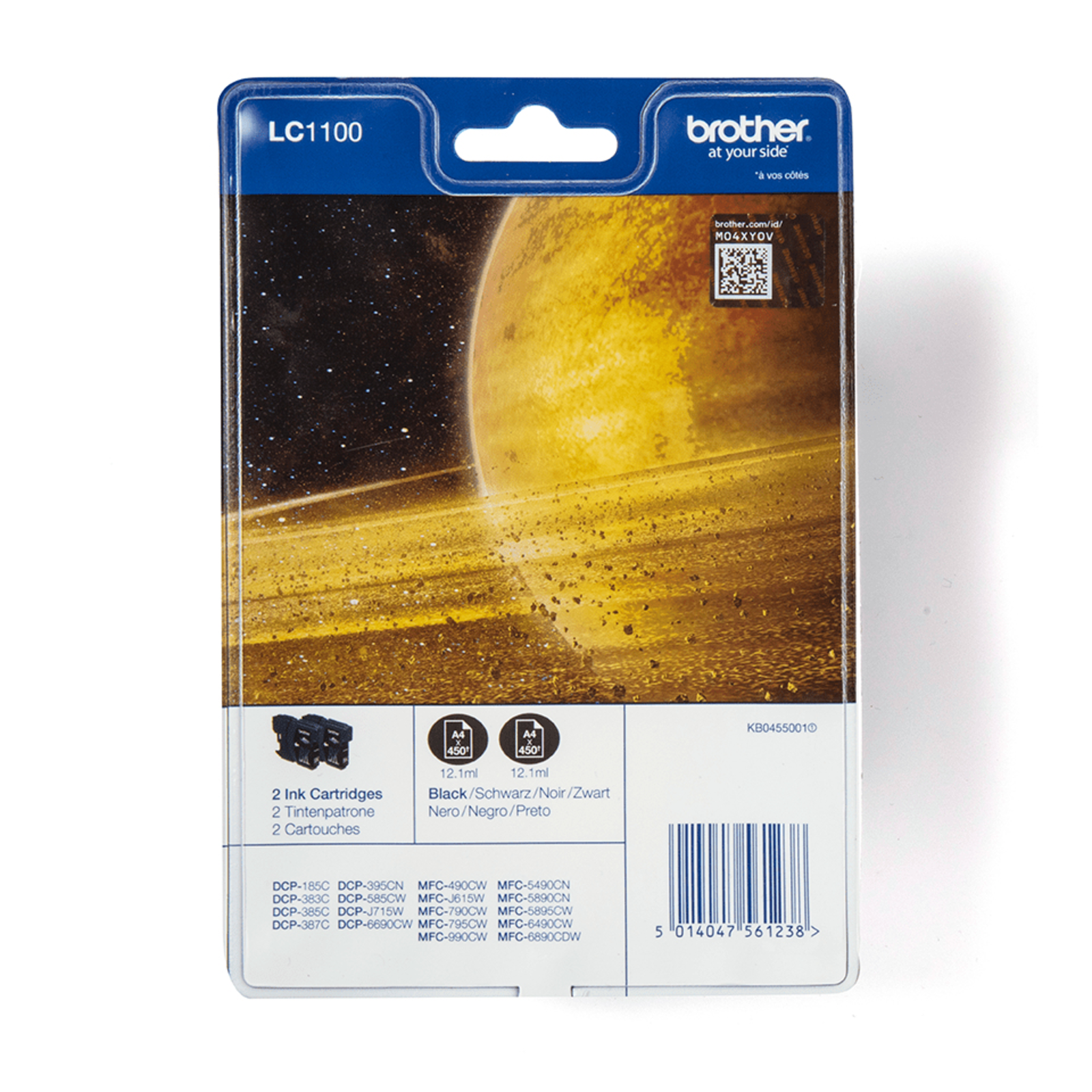BredHER Black Ink 2x LC-1100BK TwinPack Blister Ink + Security Tag