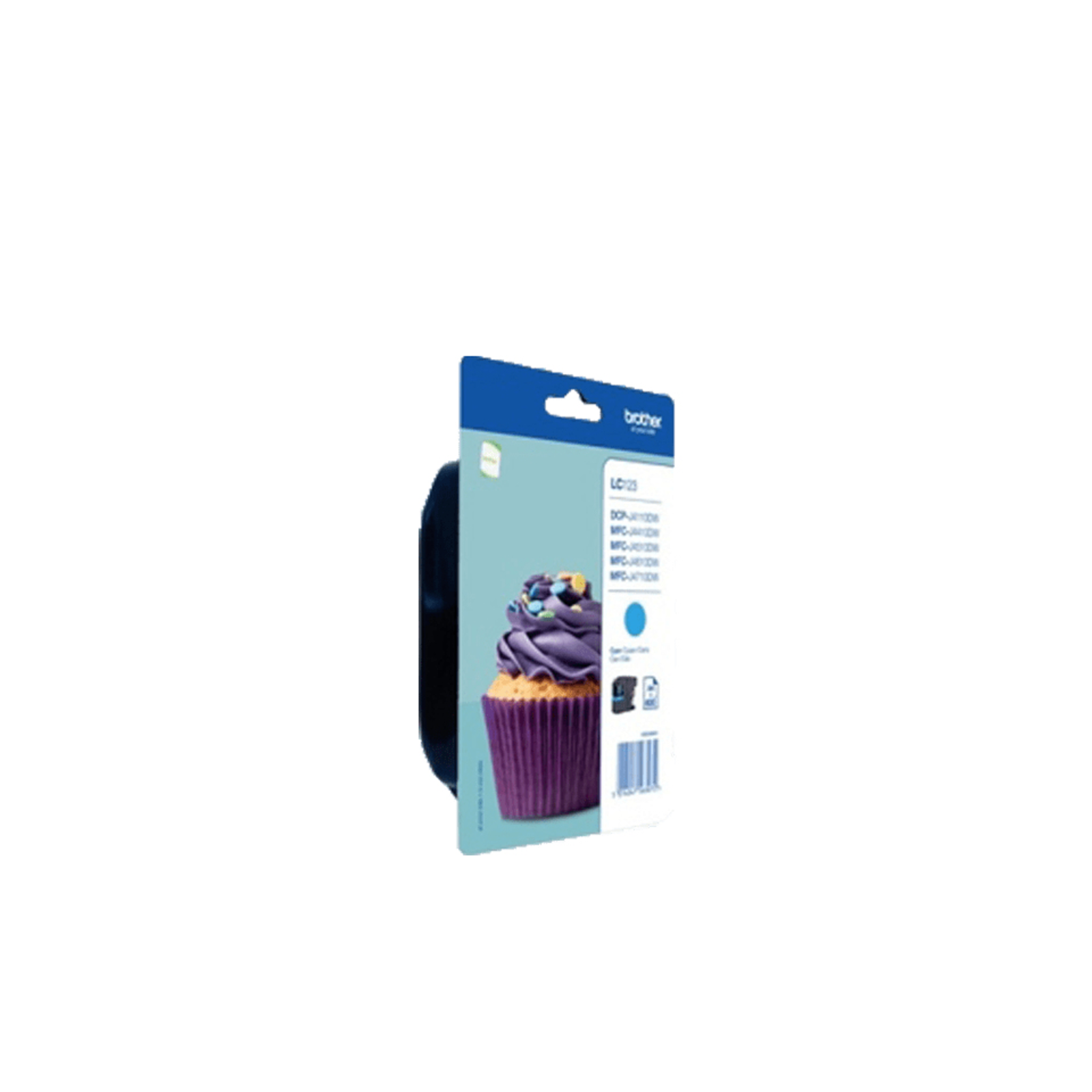 BredHER LC-123 HIGH-CAPACITY cyan INK CARTRIDGE 600 PAGES 1-PACK BLISTER without ALARM