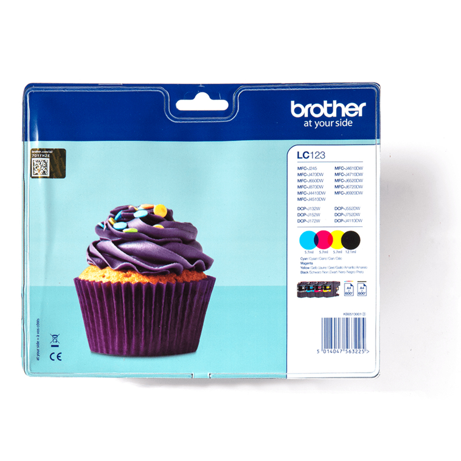 Bredher Ink LC-123 Value Pack BK C M Y