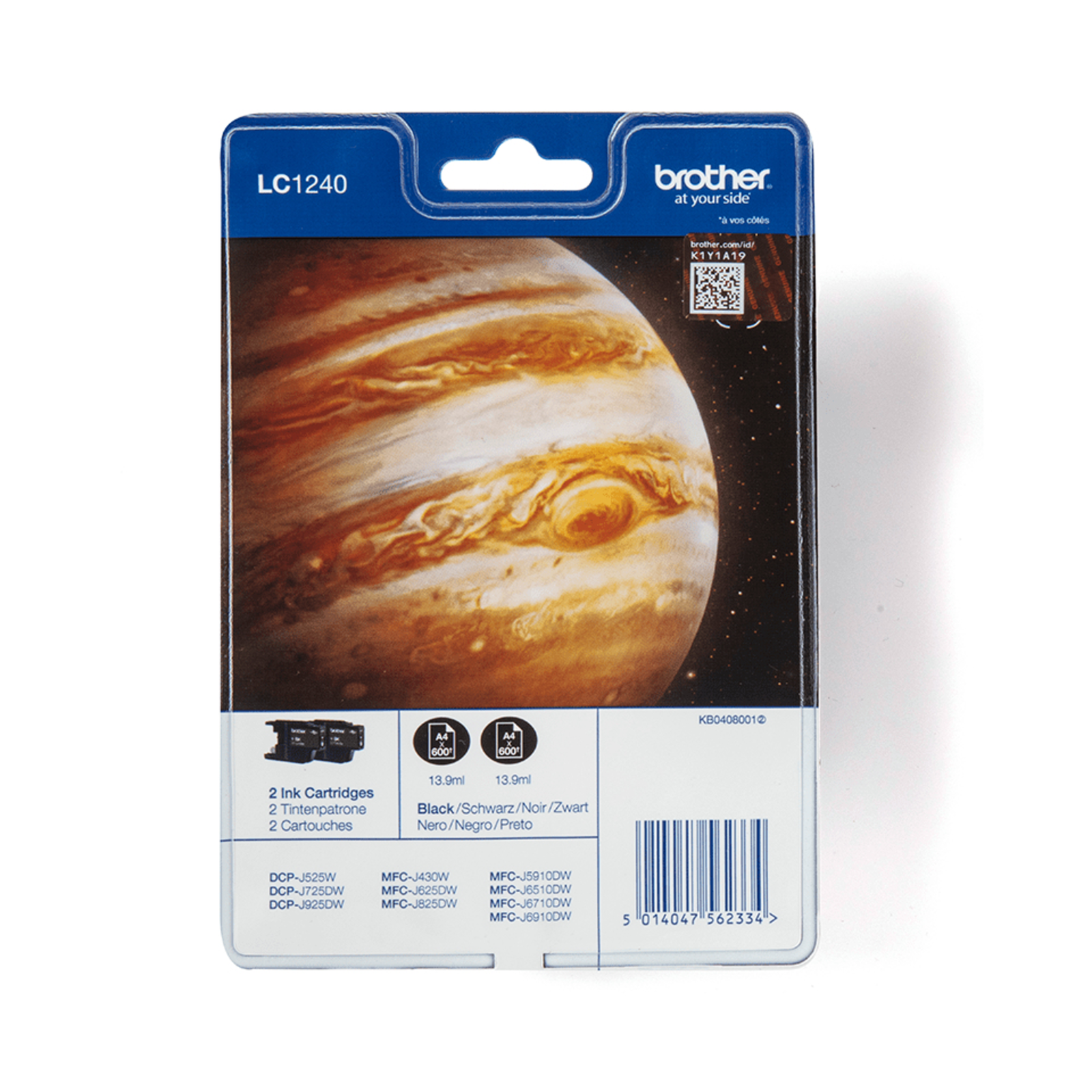 Bredher LC1240BKBP2 2-pack Black Original