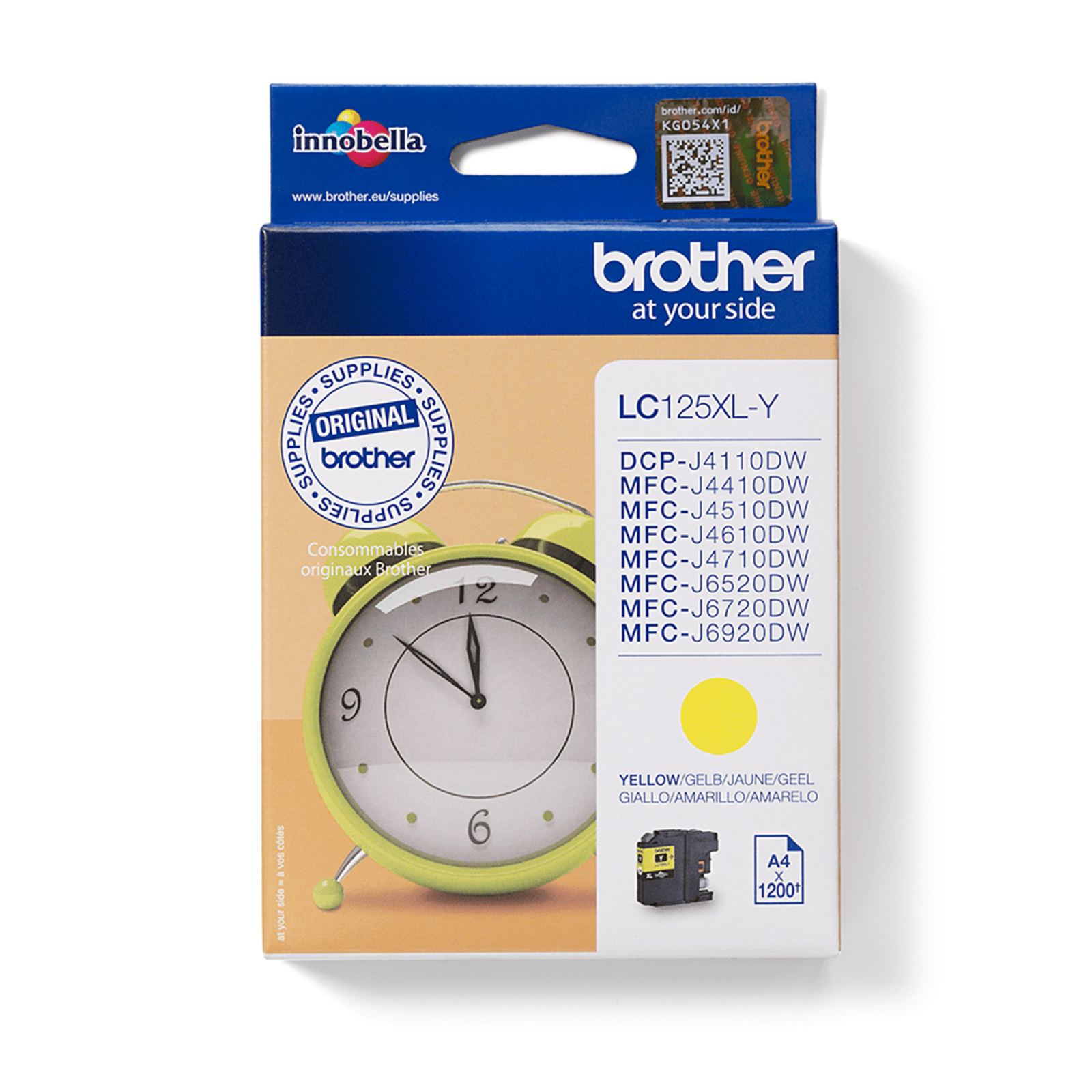 Bredher Cartridge LC-125XLY MFC-J4510DW