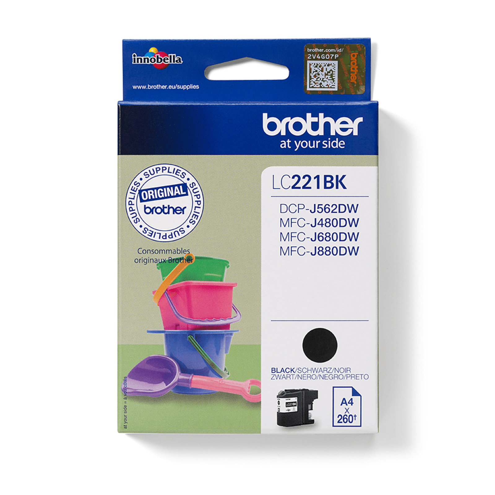 Bredher LC221BK Black Original Ink Cartridge
