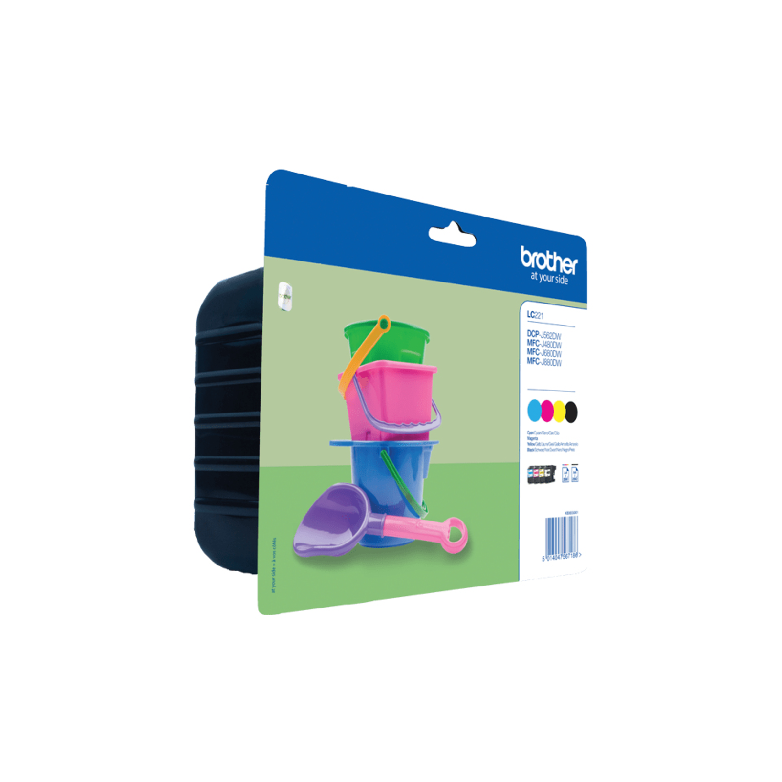 Bredher LC 221 Value Pack Black Yellow cyan magenta 260 Pages Ink