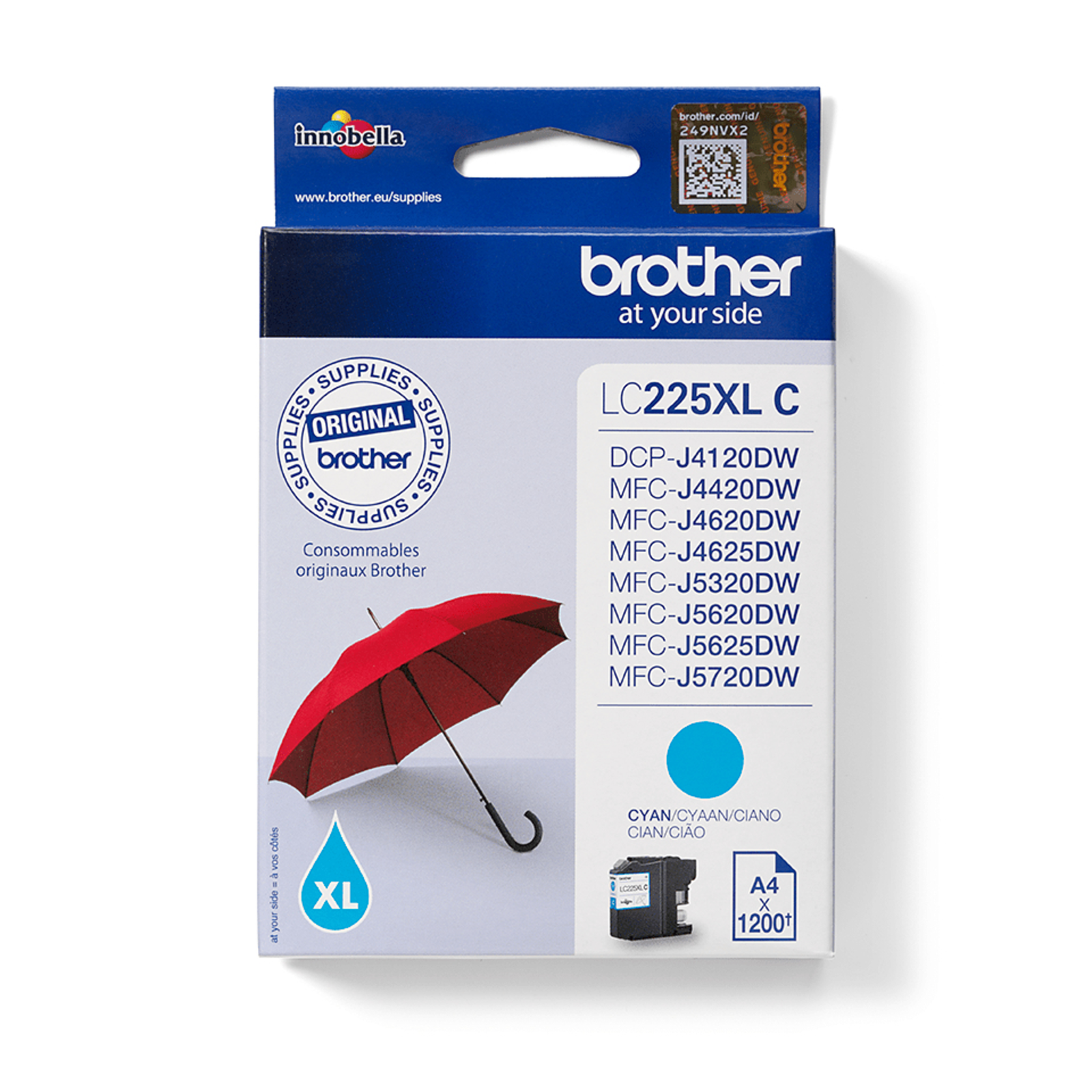 Bredher LC 225XLC cyan 1200 Pages Ink