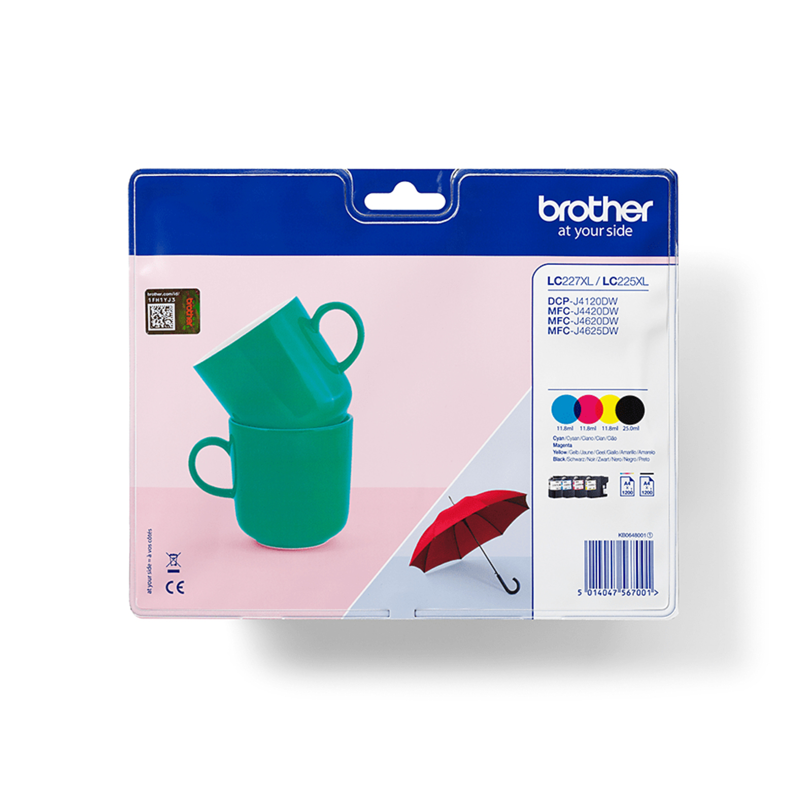 Bredher Ink LC-227XLVALBP Multipack BK/C/M/Y Pack of 4