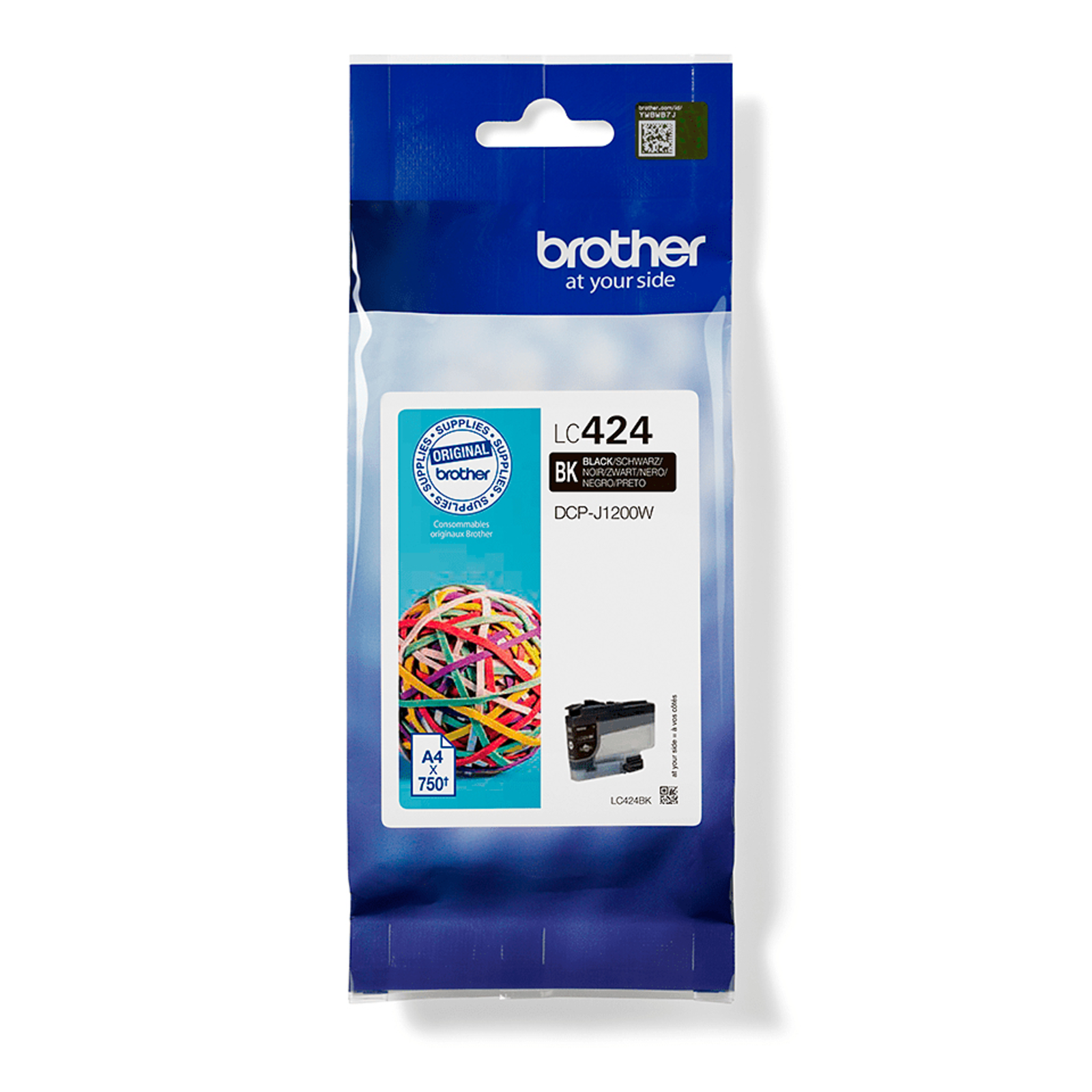 BredHER Ink Cartridge Black LC-424BK DCP-J1200 750 Pages