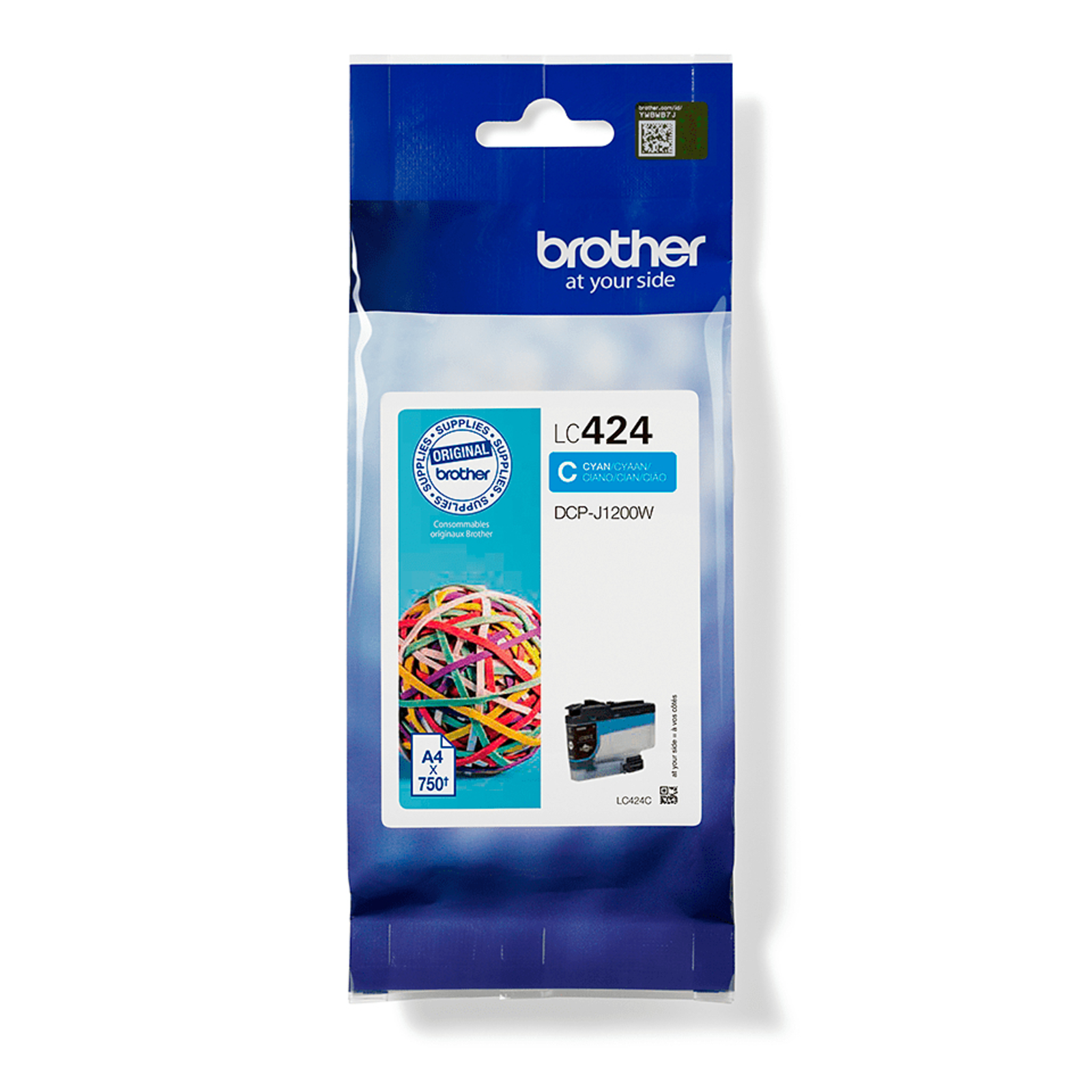 BredHER Ink Cartridge cyan 750 LC-424C DCP-J1200 Pages LC-424C
