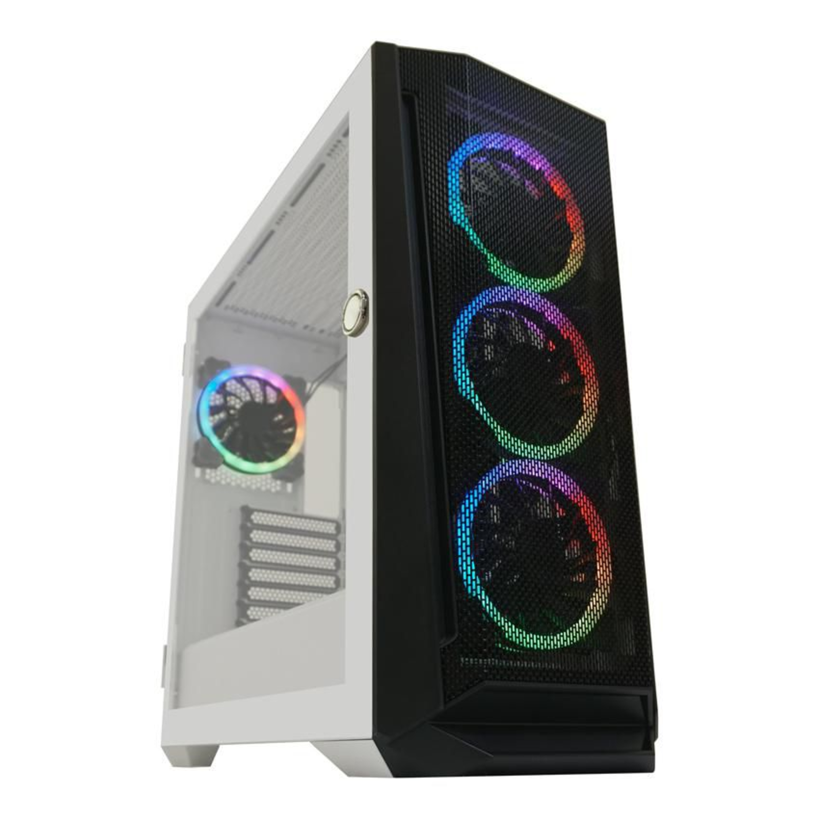 LC Power Holo-1X Midi Tower PC White ATX Micro ATX Mini-ITX EATX Metal Plastic