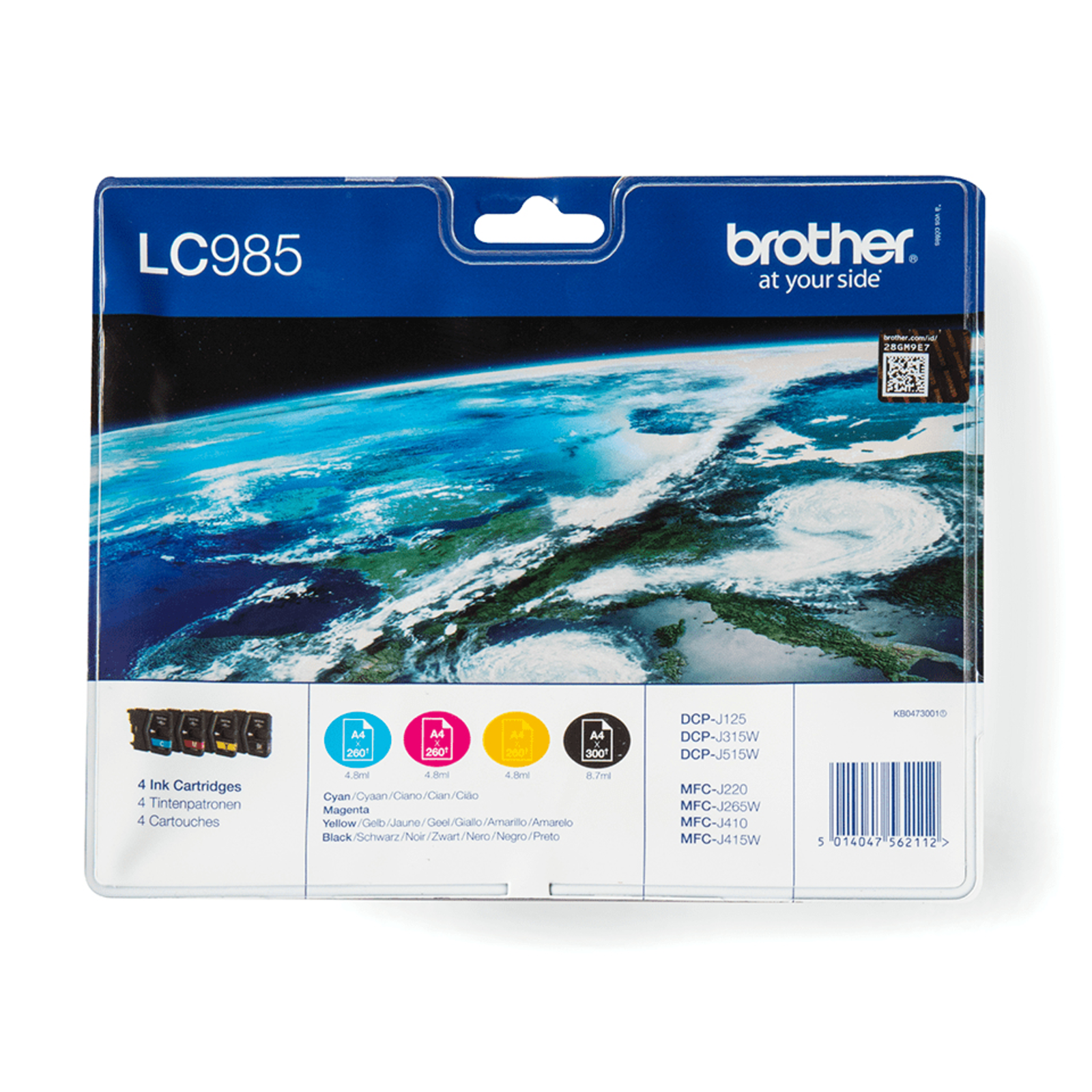 Bredher LC 985VALBPDR Black Yellow cyan magenta Ink