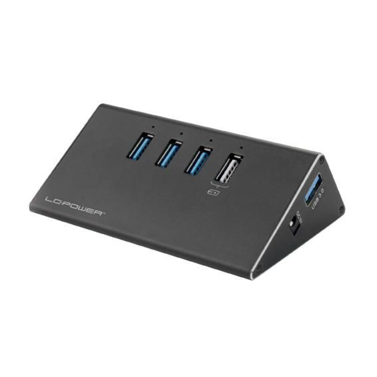 LC Power USB Hub 3x USB 3.0 + 1x Charging Function LC-HUB-ALU-2B-4
