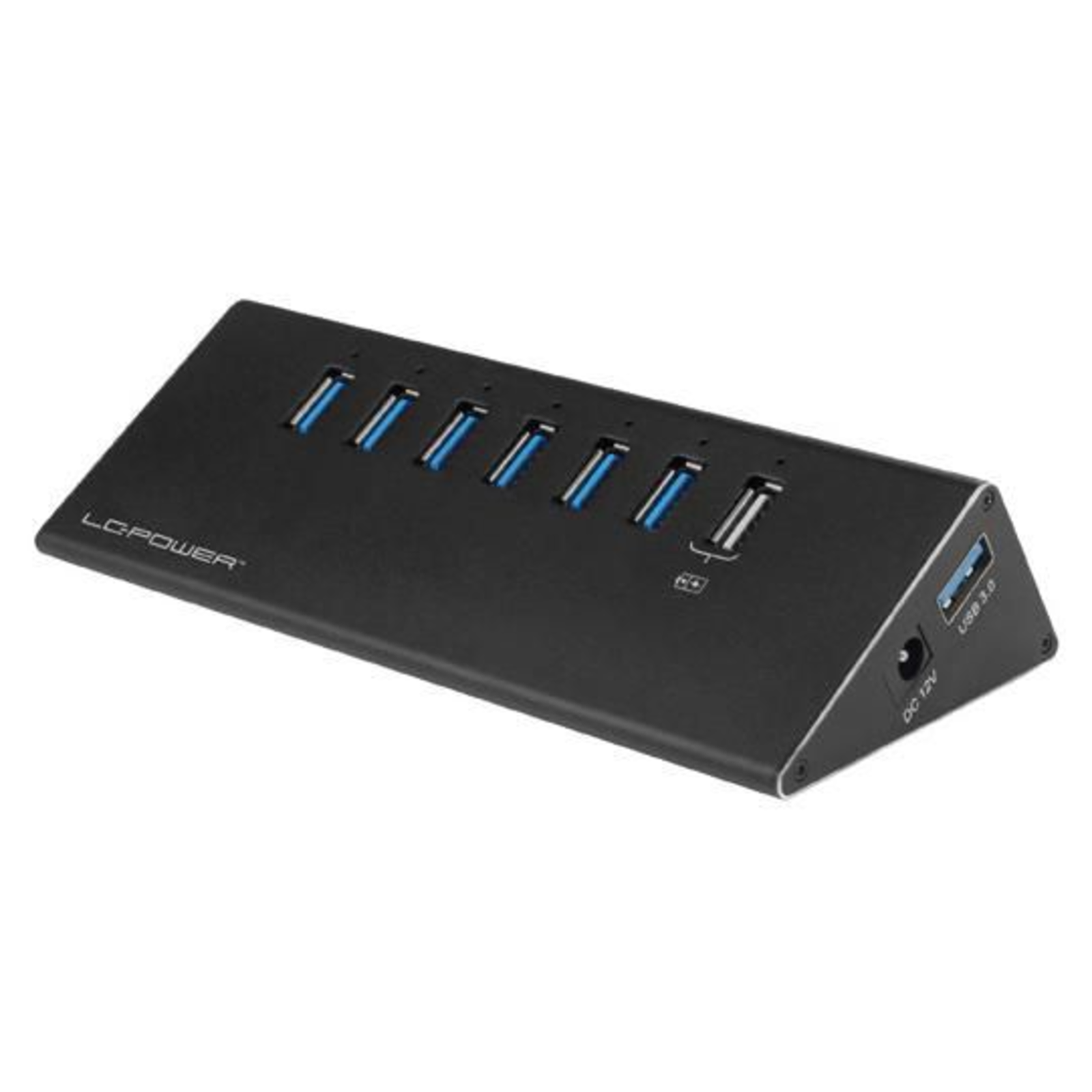 LC Power LC-HUB-ALU-2B-7 6+1xUSB3.0 Alu 6 Devcices Black Retail