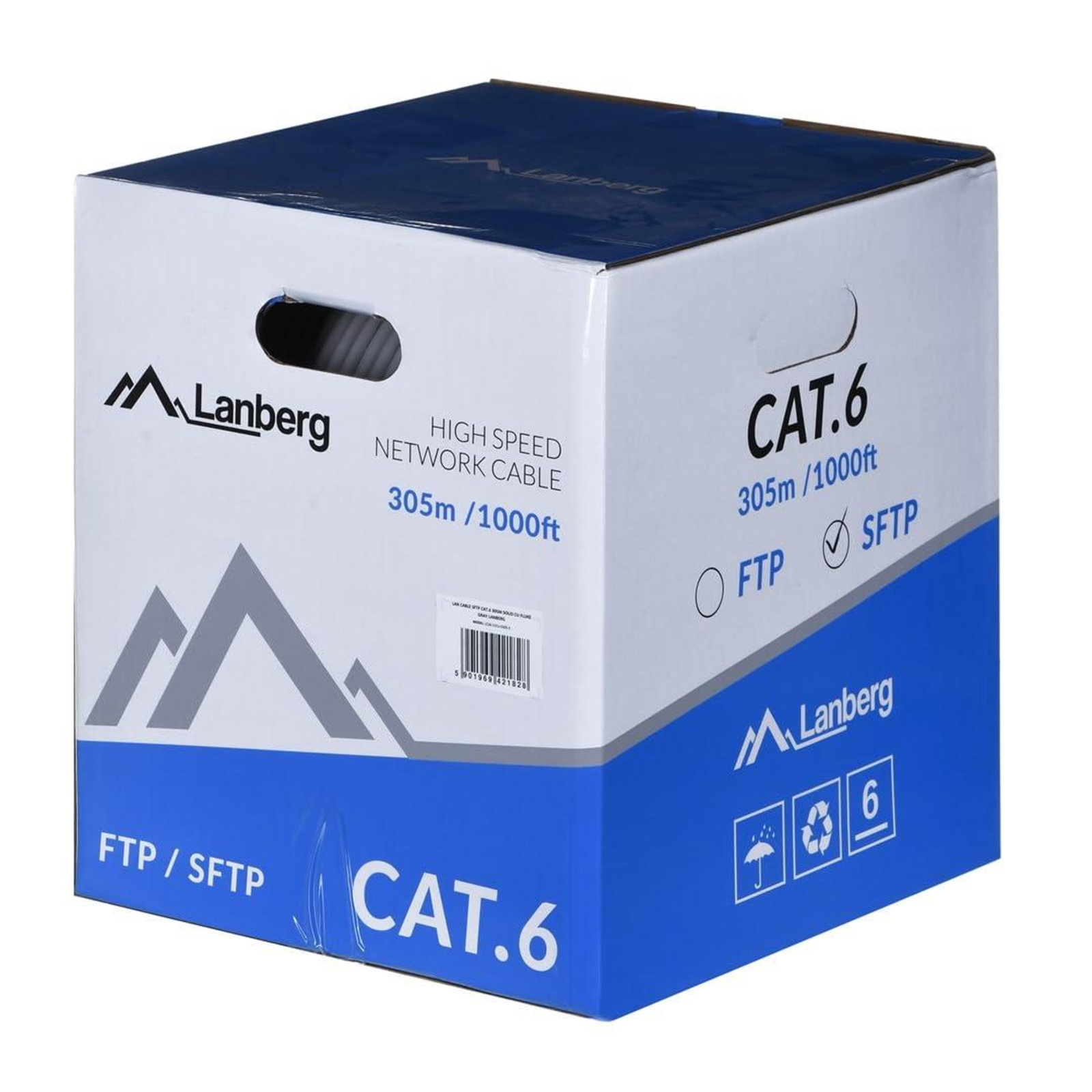 Lanberg Network Cable LCS6-11CU-0305-S SFTP 305m Cat. 6 Colour Grey