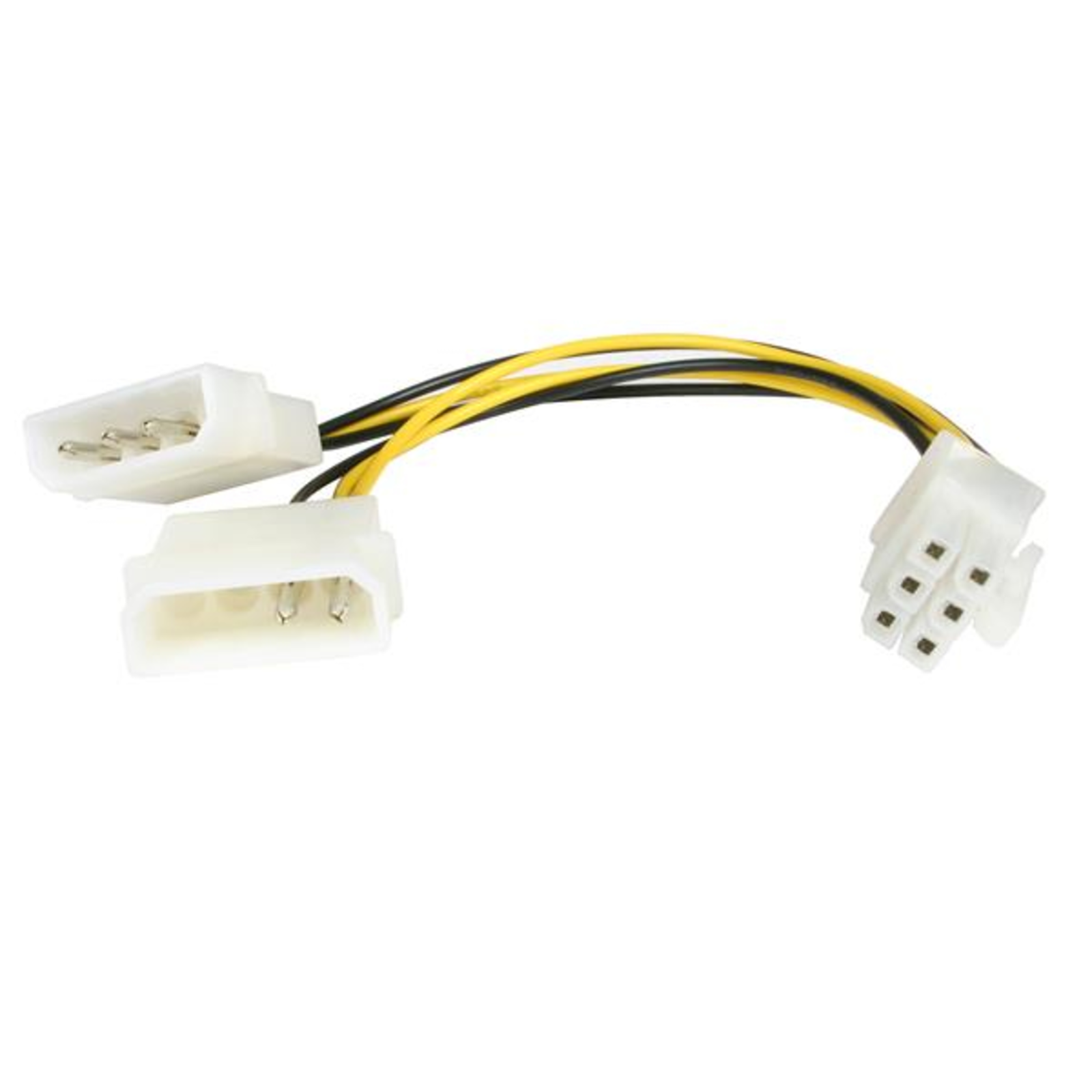 StarTech.com 12cm LP4 Molex to 6-pin PCI Express Power Cable PCIe Graphics Card Supply Internal