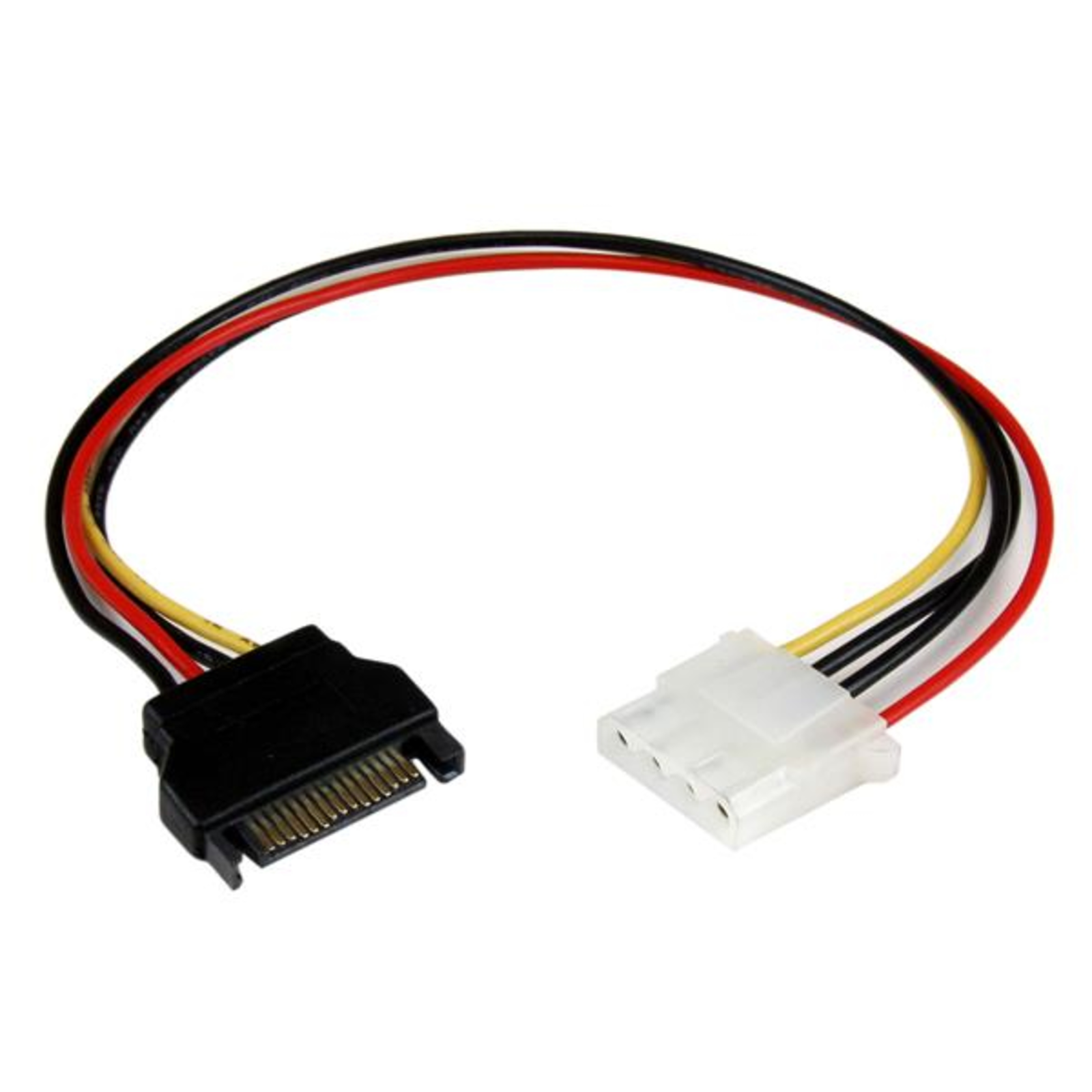 StarTech.com 30cm SATA to Molex LP4 Power Adapter Bu/St Serial ATA 4-pin Cable Supply Internal W