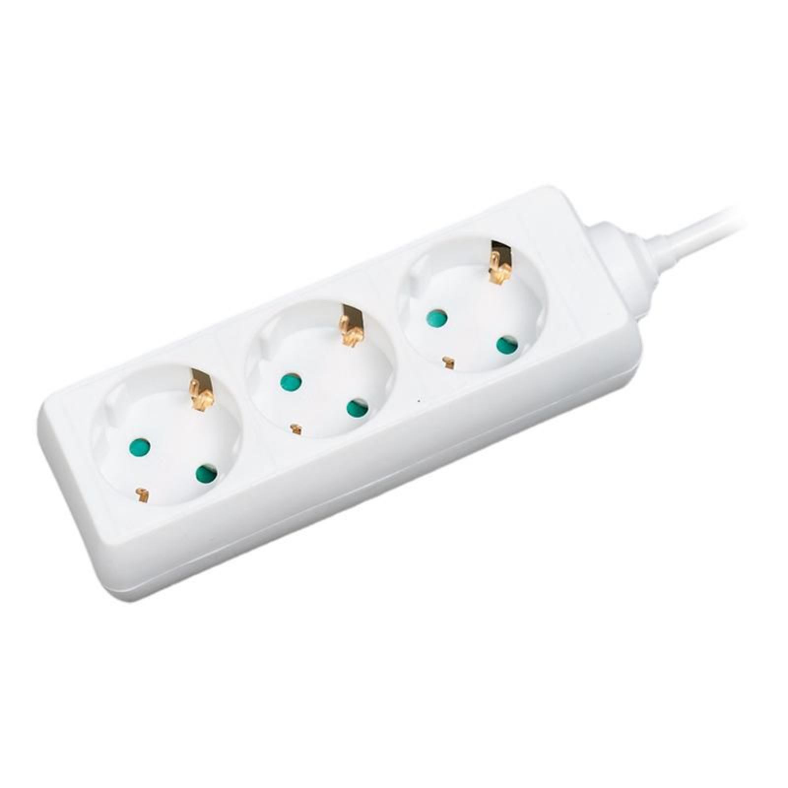 LogiLink LPS205 Power Strip White with Safety Contact 1 Pc.