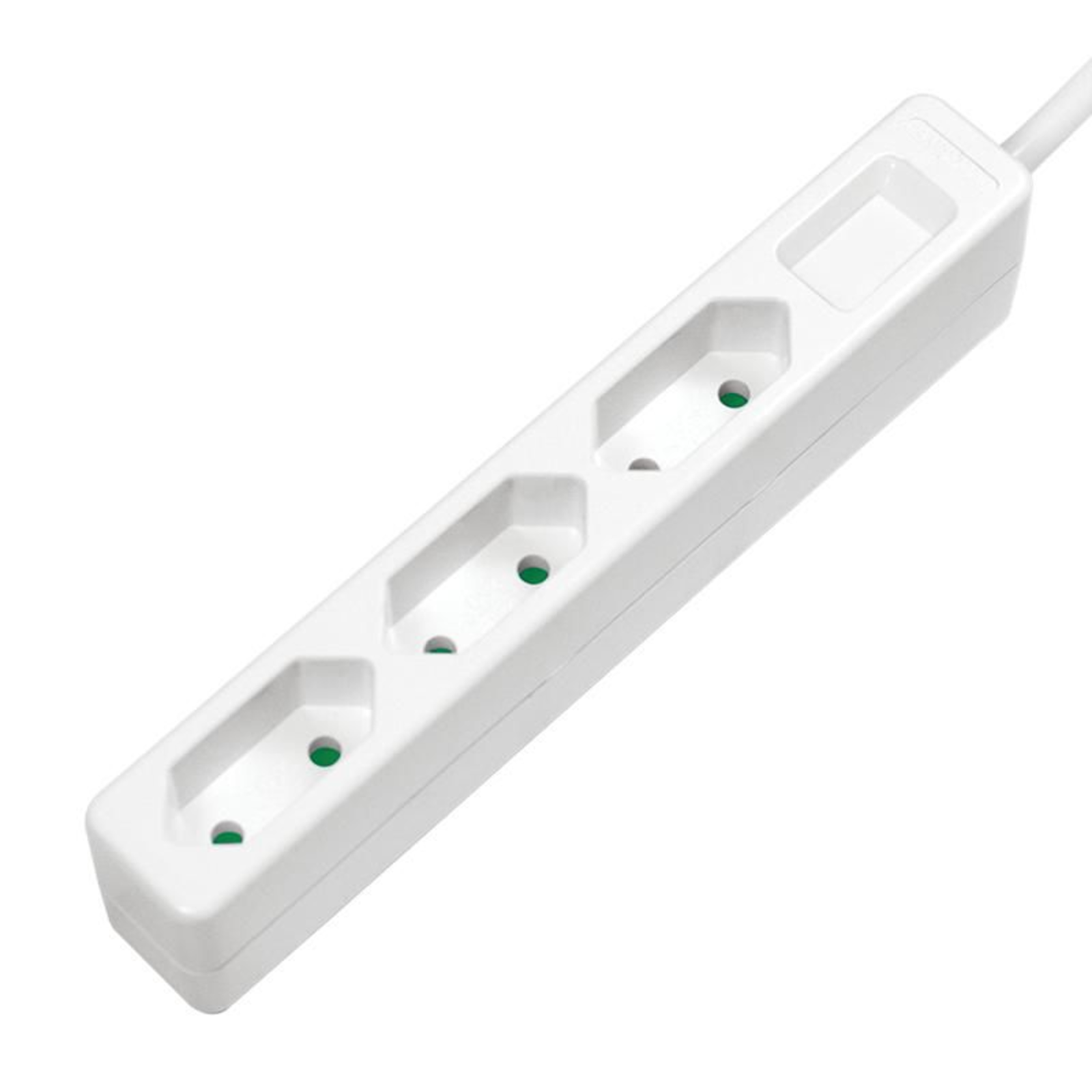 LogiLink Slim Power Strip AC 250 V 1700 Watts Output Connections 3 (3 X Euro Plug)