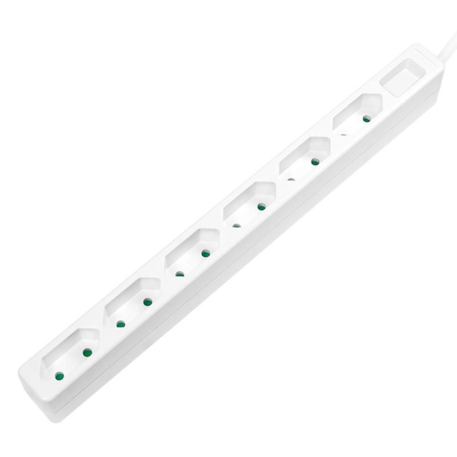 LogiLink Slim Power Strip AC 250 V 3400 Watts Output Connections 6 (Euro Plug)