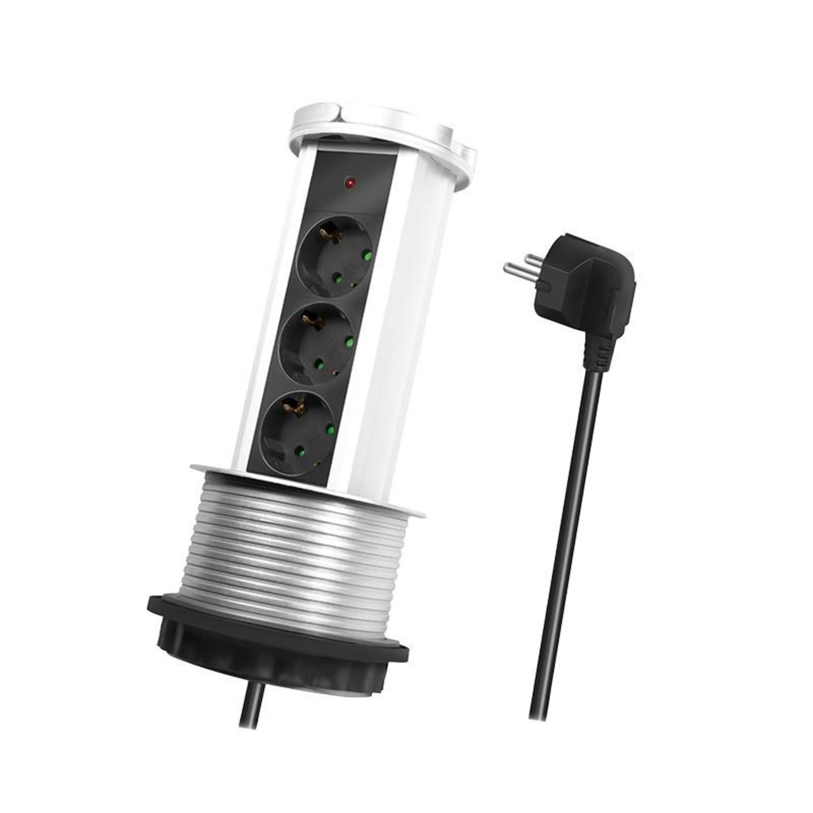 LogiLink 3 Sockets 18m Black And Silver