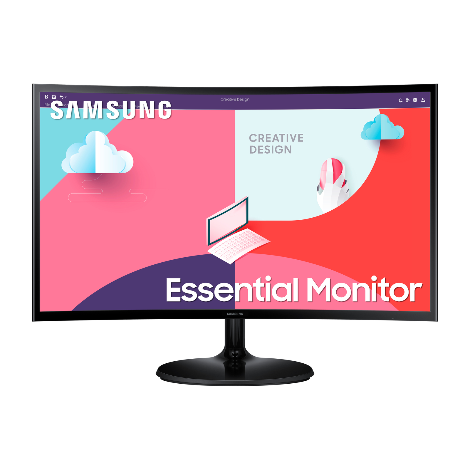 Samsung S24C364EAU Curved Monitor VA Full HD 75 Hz HDMI