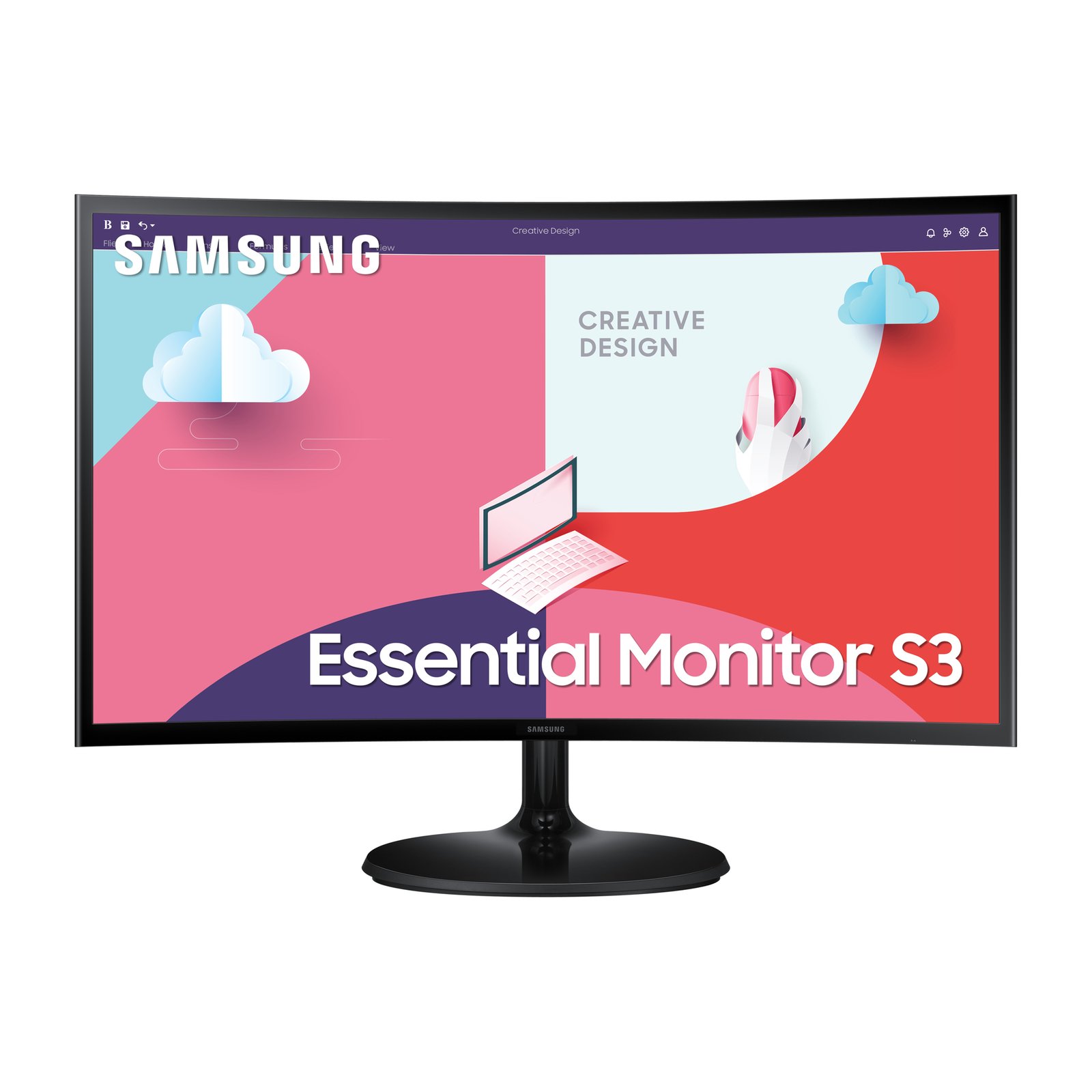 Samsung S27C364EAU Curved Monitor VA Full HD 75 Hz HDMI