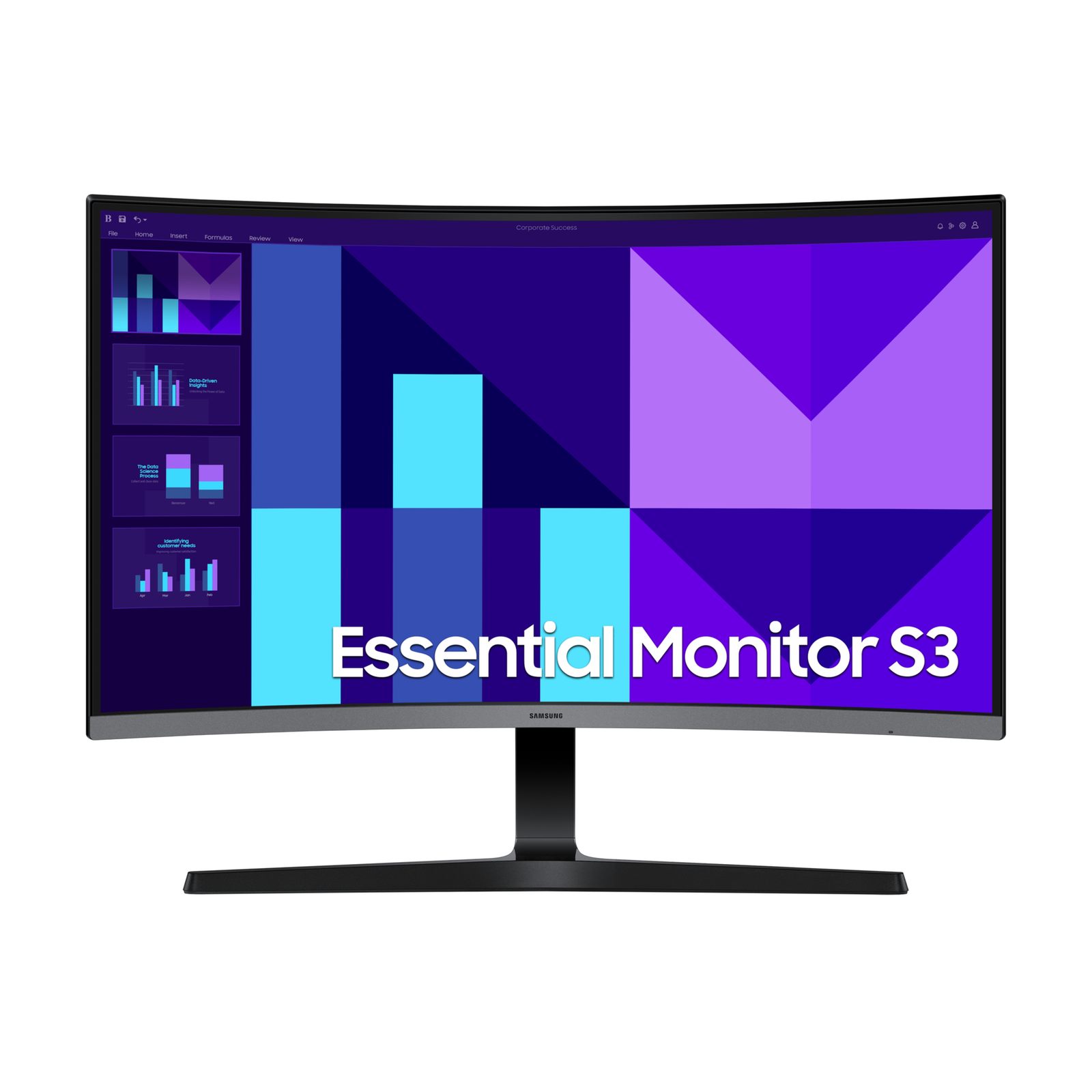 Samsung 27inch Essential S3 S39GD Full HD 100Hz Curved Monitor (Black)