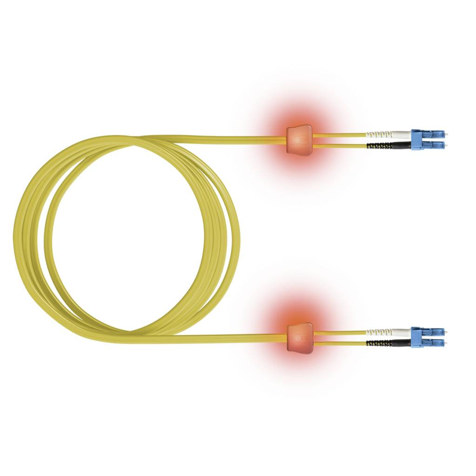 EasyLAN ZVK LSD02200075 Fiber Optic LED Patch Cable Premium Duplex LCD/LCD E09/125 OS2 7 7.5 M