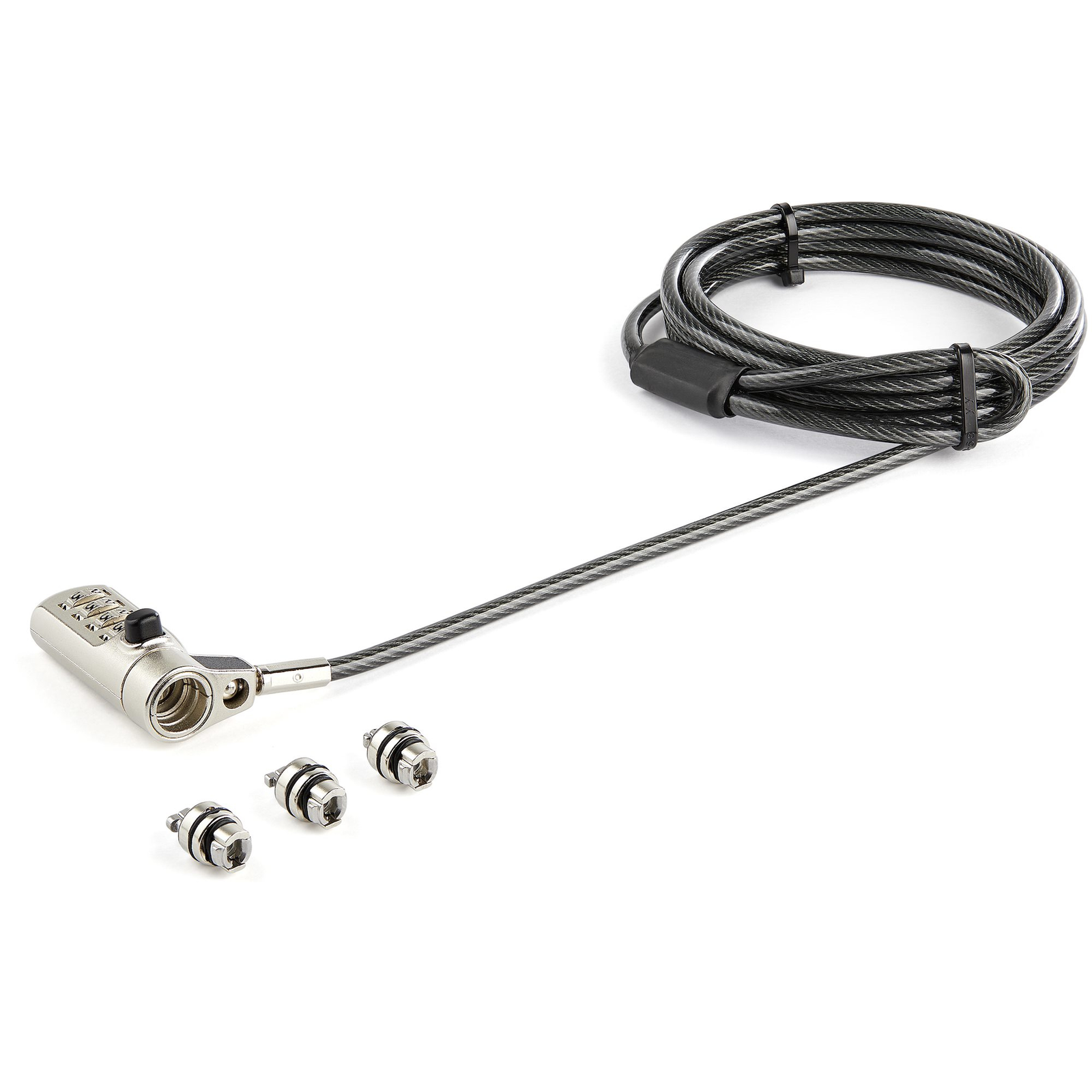 StarTech.com 2M (6.6 FT.) LAPTOP Cable LOCK 4-DIGIT K-SLOT NANO WEDGE