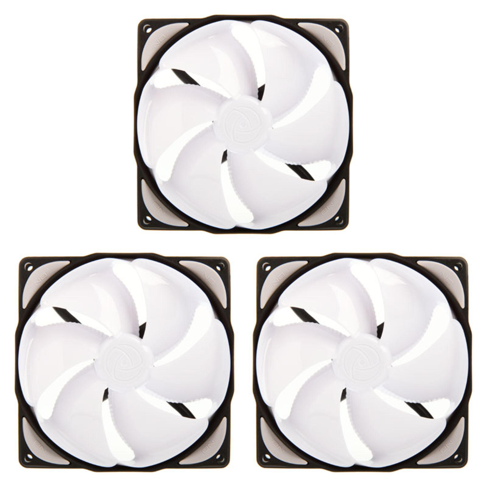 Noiseblocker ELoop Noiseblocker NB-eLoop B12-PS PWM Fan 3-pack White 120mm