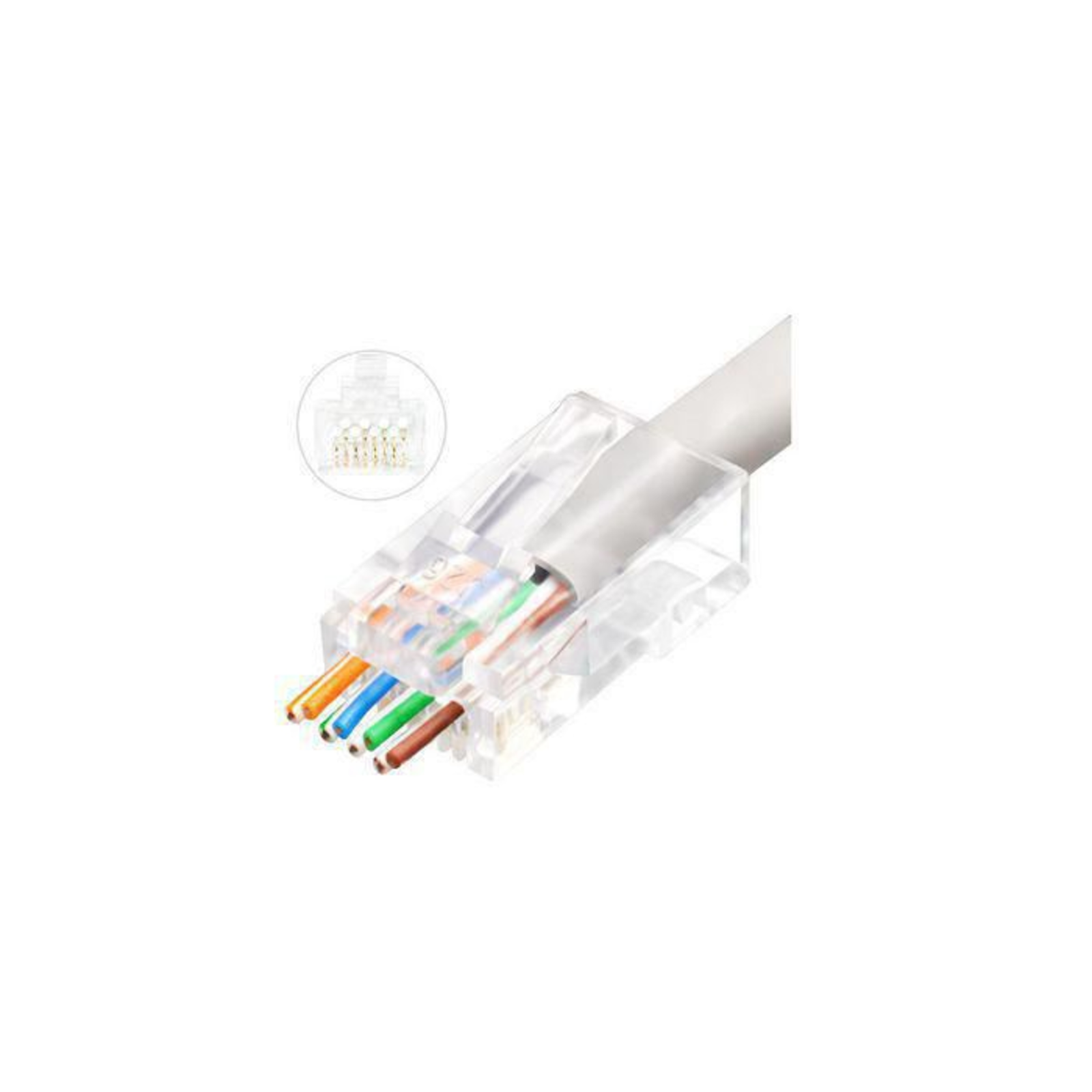 Lanview LVN125306 wire connector RJ45 Transparent